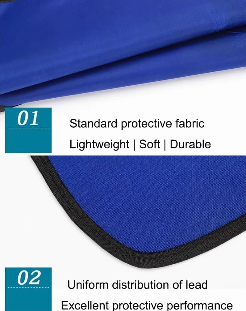 Delantal de Plomo para Rayos X, Delantal Protector de radiación de Rayos X, Cubierta Protectora Abdominal de protección contra la radiación para radiología CT Oral Dental Escudo de Rayos X