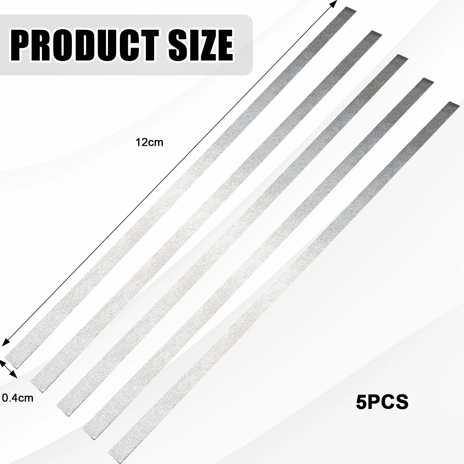 Papel De Lija Dental Tiras De Lijado Dental Tira De Pulido Dental Dientes Abrasivos 5 Pcs