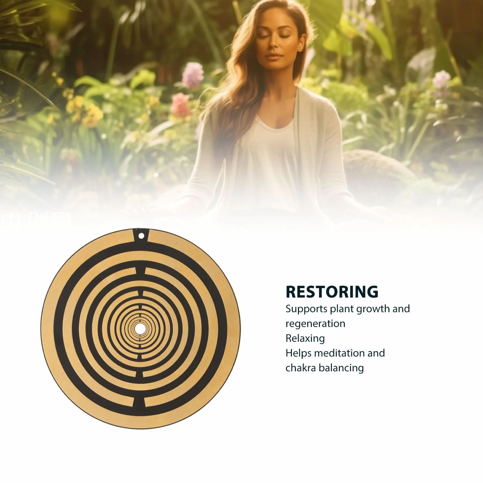 GOWENIC Disco de Energía de Polarización 3 Pulgadas para Meditación