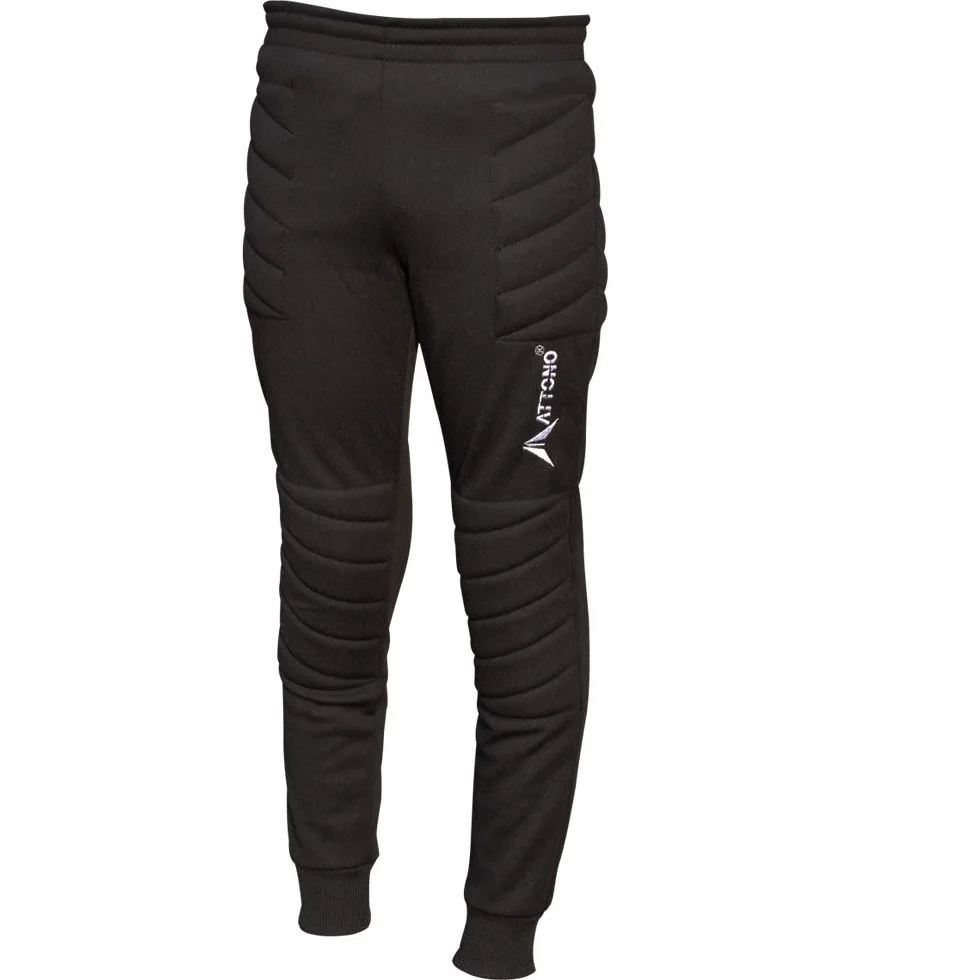ATTONO Pantalón de portero para niños de portero y fútbol, largo acolchado en la rodilla y la cadera