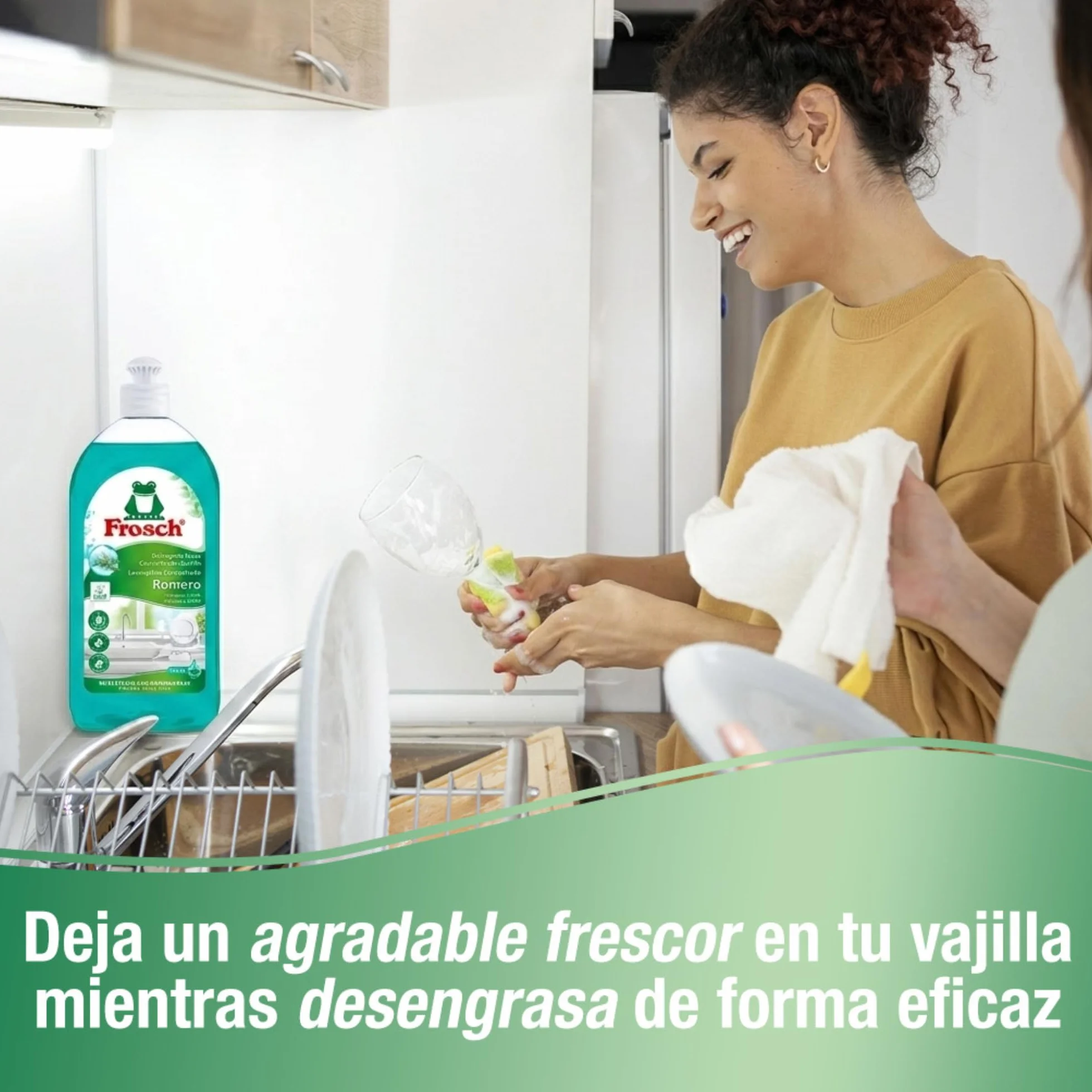 Frosch Lavavajillas a Mano Líquido Concentrado Ecológico Romero 500ml