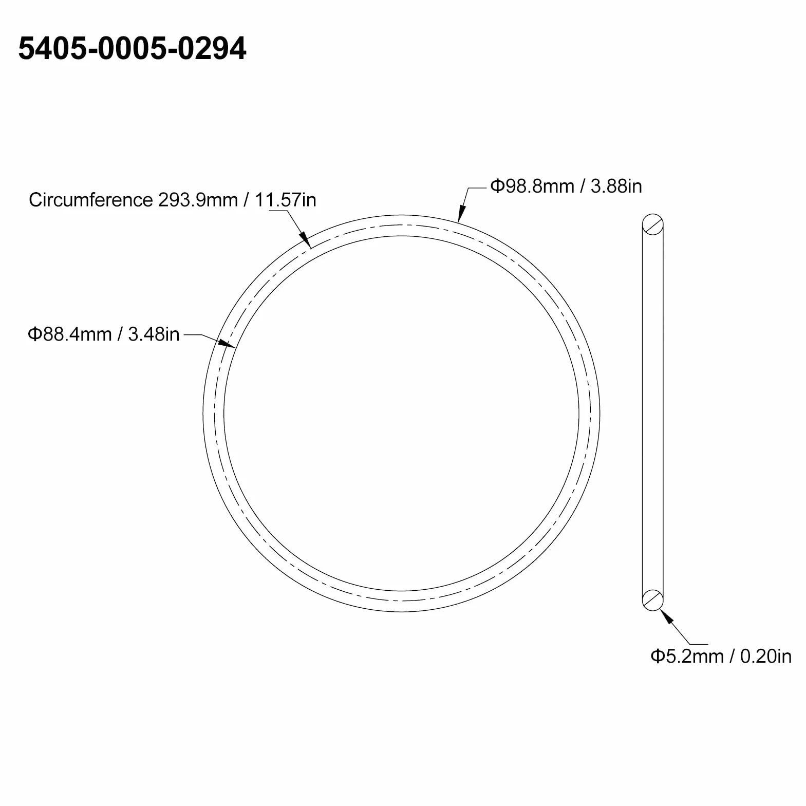 ViaGasaFamido Correas de Transmisión Redondas de Goma 5mm 334mm 10 Unidades