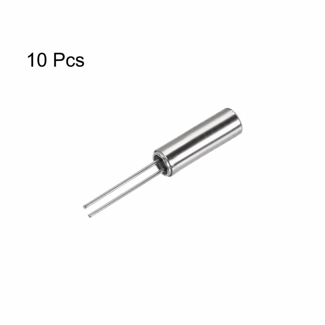 sourcing map Cuarzo Cristal Osciladores Resonadores 32.768 kHz 2x6 mm 10 piezas