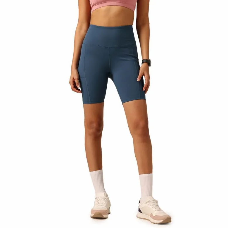 Blissclub Ultimate Pantalones cortos de ciclismo Lite con 2 bolsillos, pantalones cortos de gimnasio para mujer, pantalones cortos deportivos, pantalones cortos de natación y moldeadores para abdomen