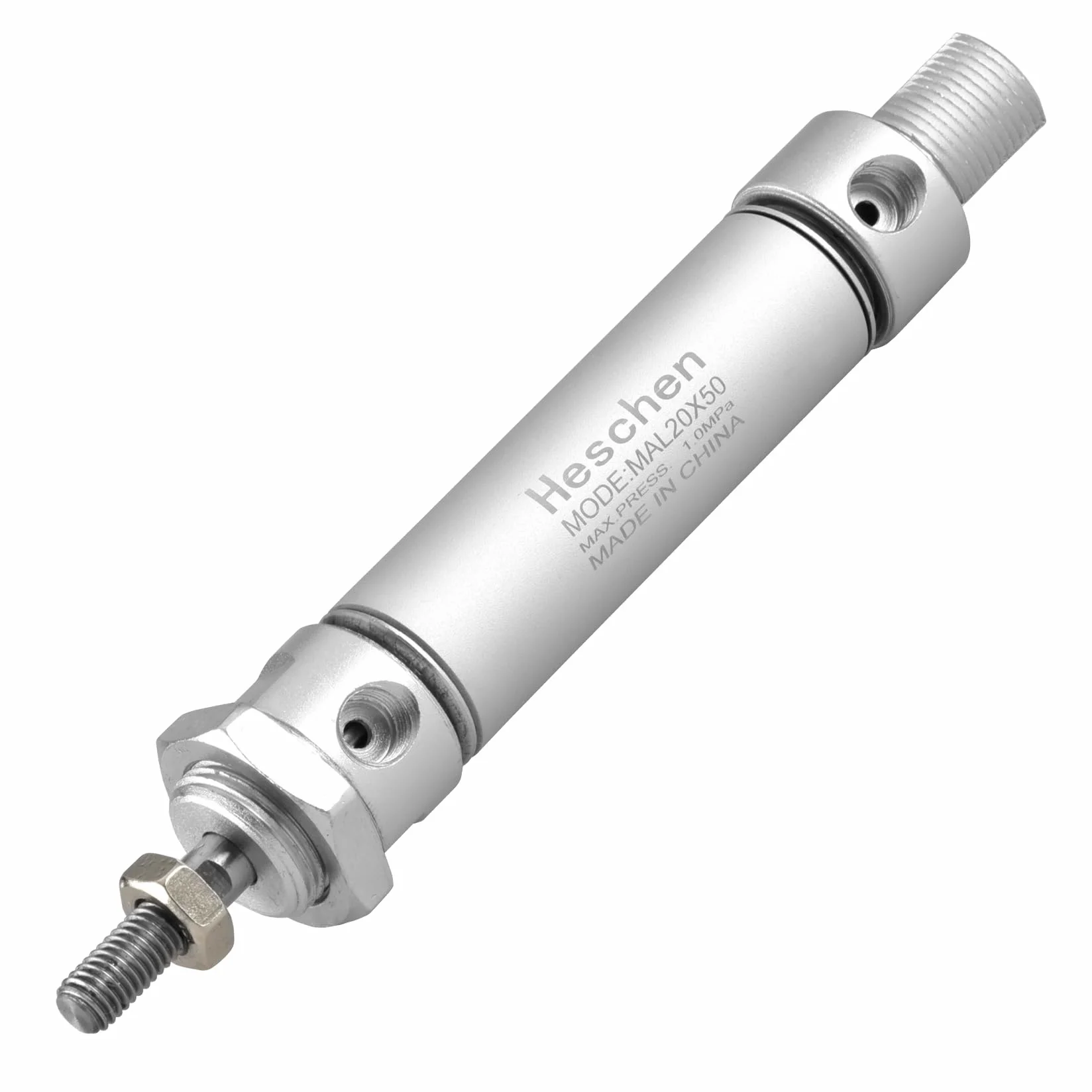 Heschen cilindro de aire delgado neumático MAL 20-50 PT1/8'' 20 mm 50 mm doble acción