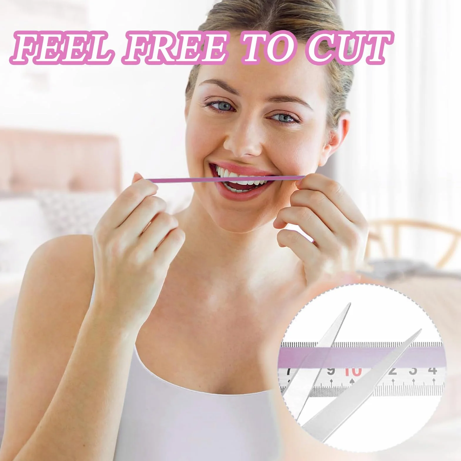 Papel de lija dental 4 mm ancho 6 m/rollo pulidora interdental herramientas de lijado rosa