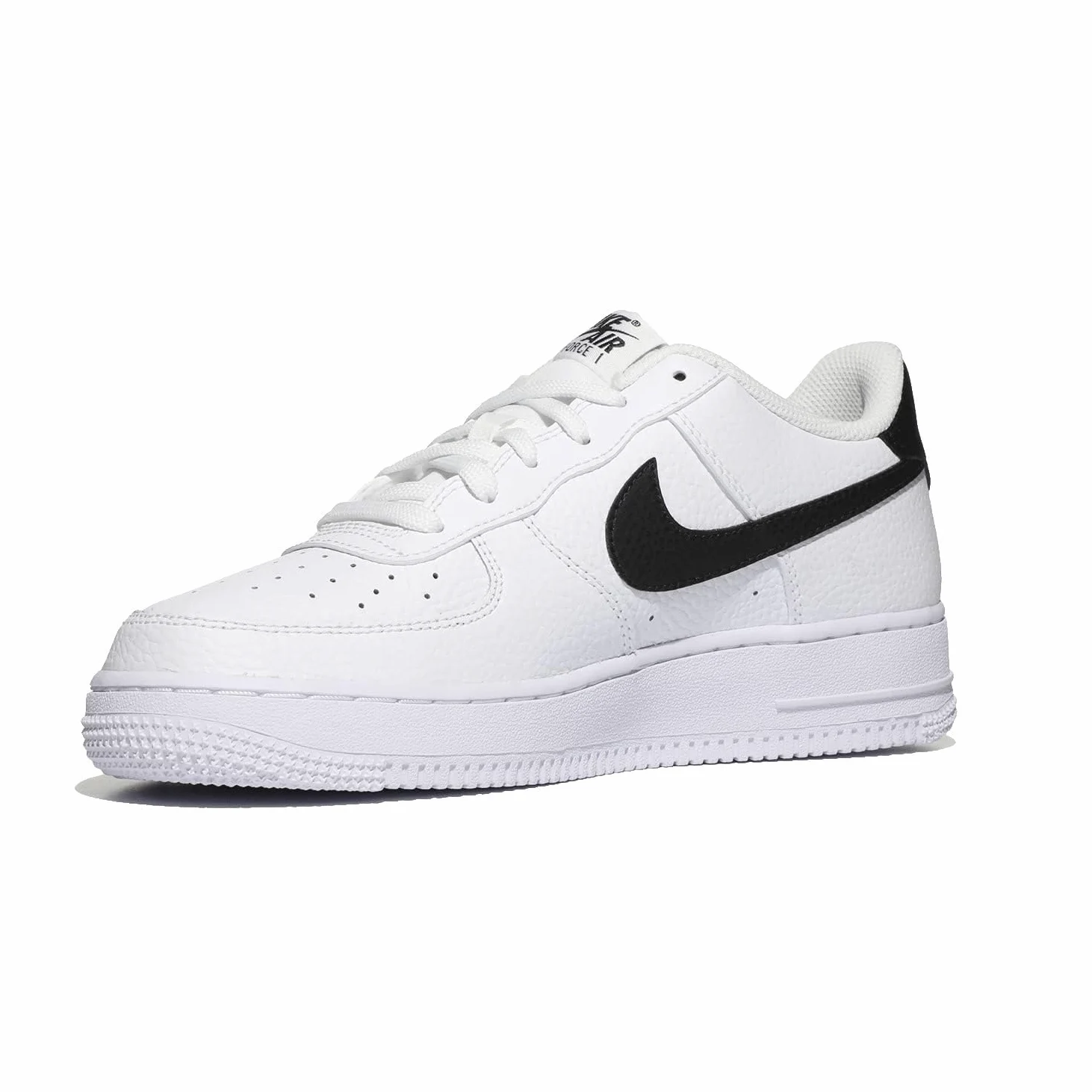 NIKE Air Force 1 (Gs), Zapatillas Niños, Blanco (White/Black/White), 37.5 EU
