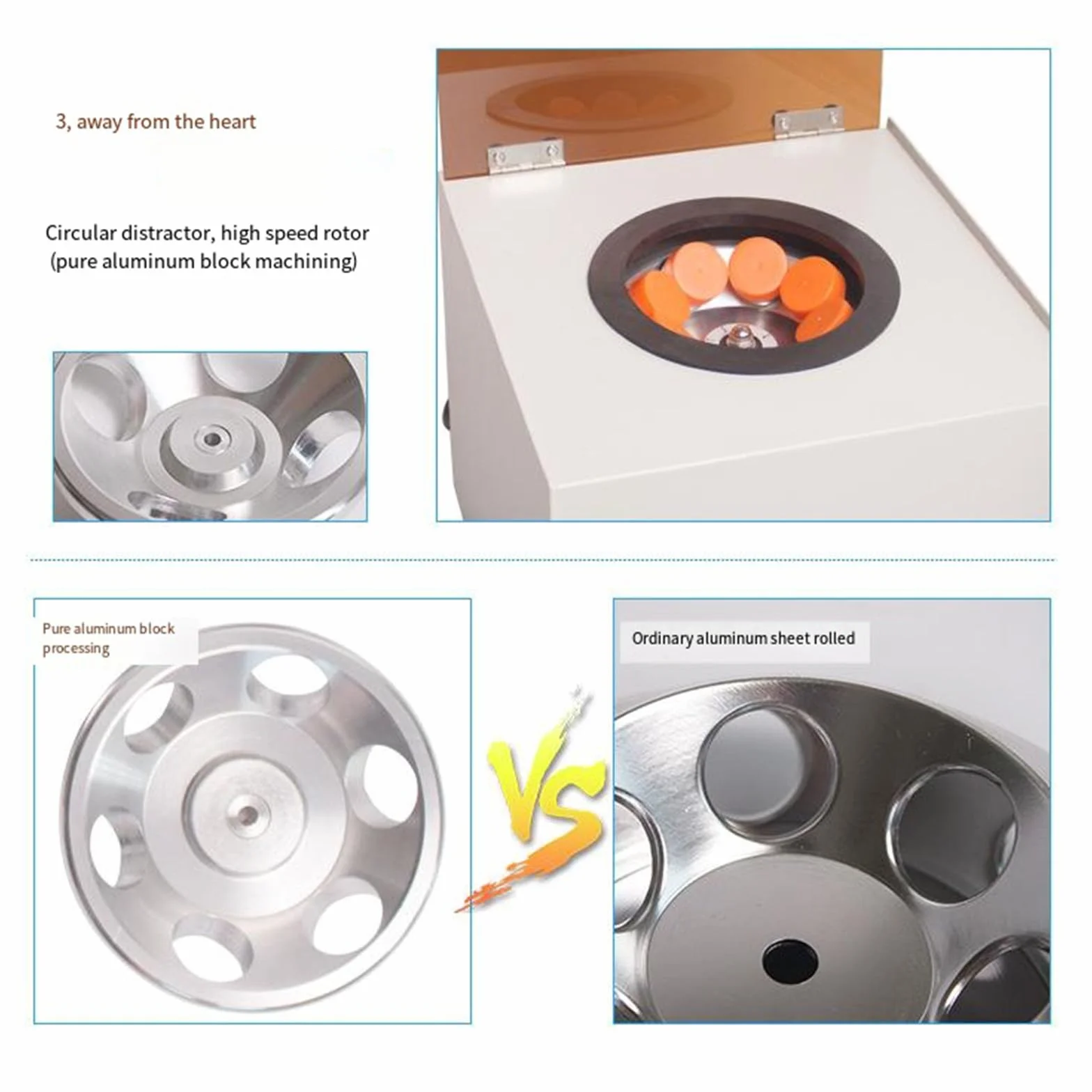Centrífuga de laboratorio eléctrica 50ml 100ml 4000rpm 2800xg PRP PRF baja velocidad