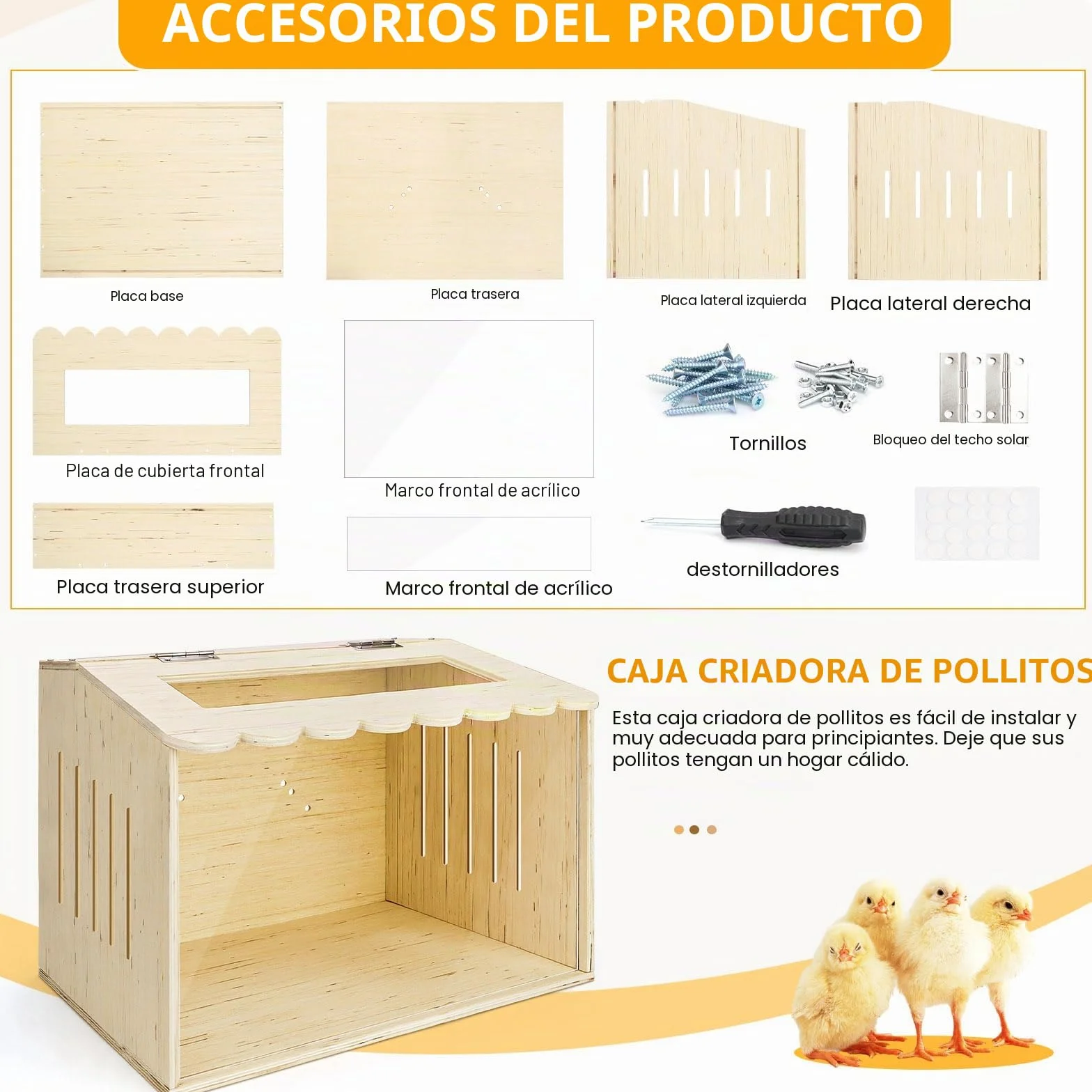 Jaula de codorniz de madera para hámsters, patitos, erizos, lagartos, gallinero (40 x 30 x 30 cm)