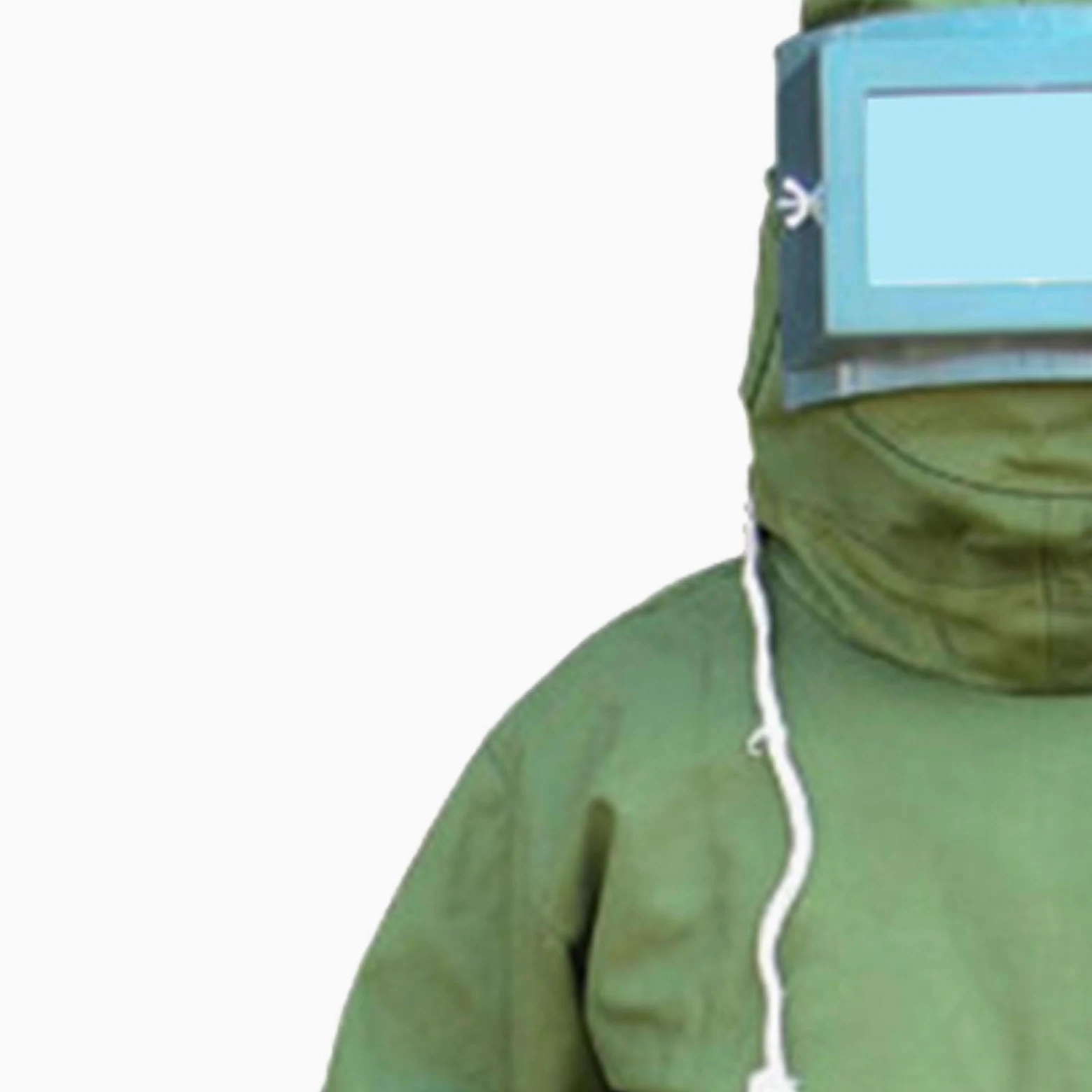 Traje de Protección para Chorro de Arena, Ropa Protectora, Mono de Protección, Traje con Capucha de Cobertura Total para Chorro de Arena, Dise