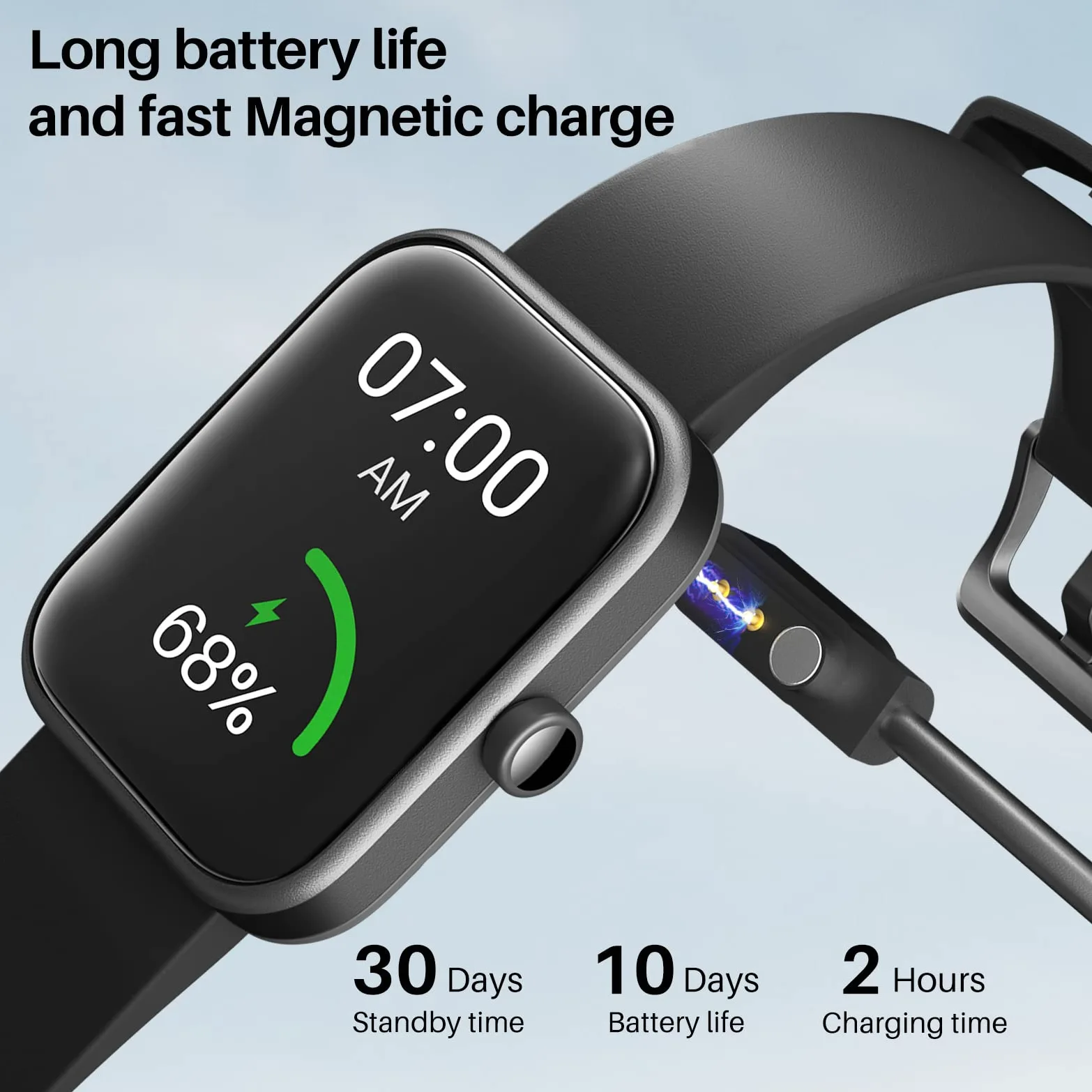 TOZO Reloj Inteligente S2 Alexa para Mujeres y Hombres, rastreador de Fitness Integrado con Monitor de frecuencia cardíaca y oxígeno en Sangre, Monitor de sueño, Pantalla táctil HD Impermeable 5 ATM