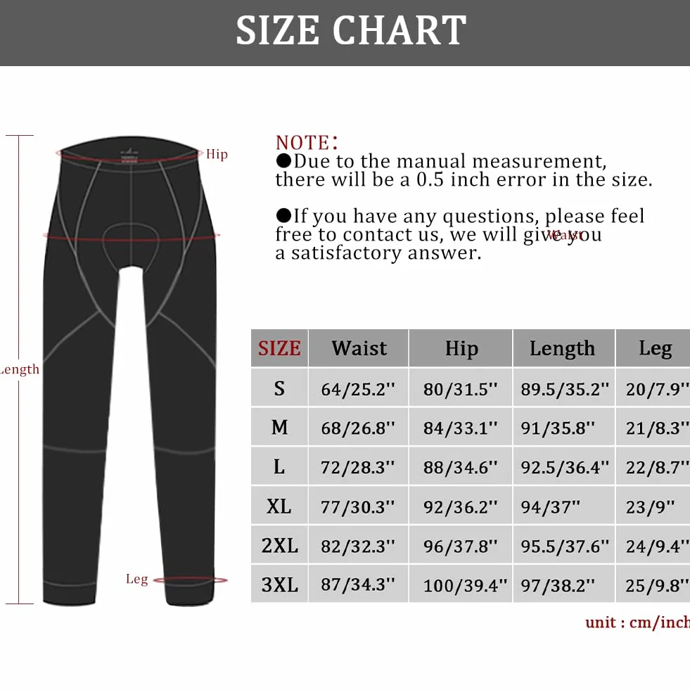 NuCamper Pantalones Largo Compresion MTB Hombre Ciclismo Culotte Transpirables Elásticos