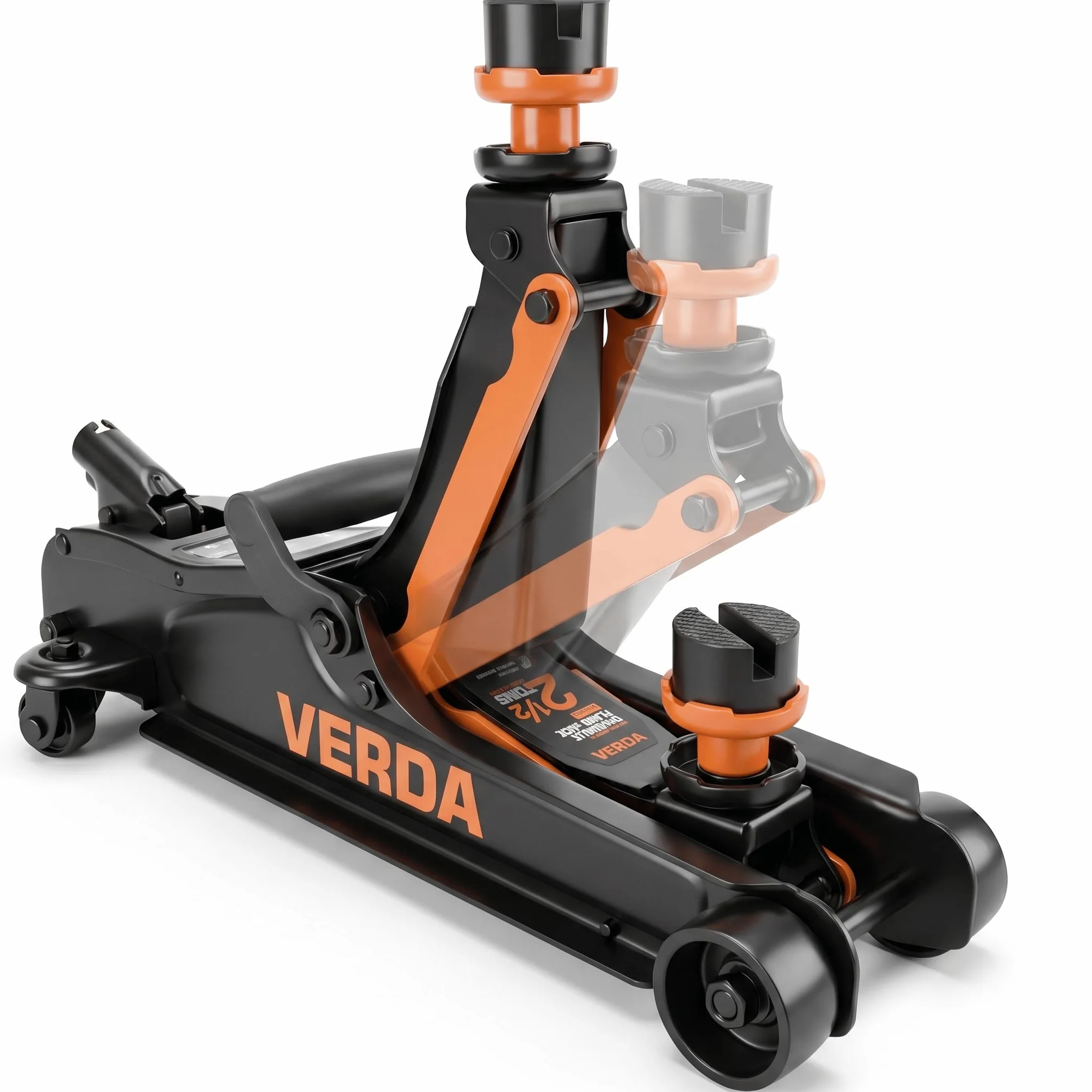 Verda Gato hidráulico de 2,5T, 85-365 mm, elevador para coches, profesional