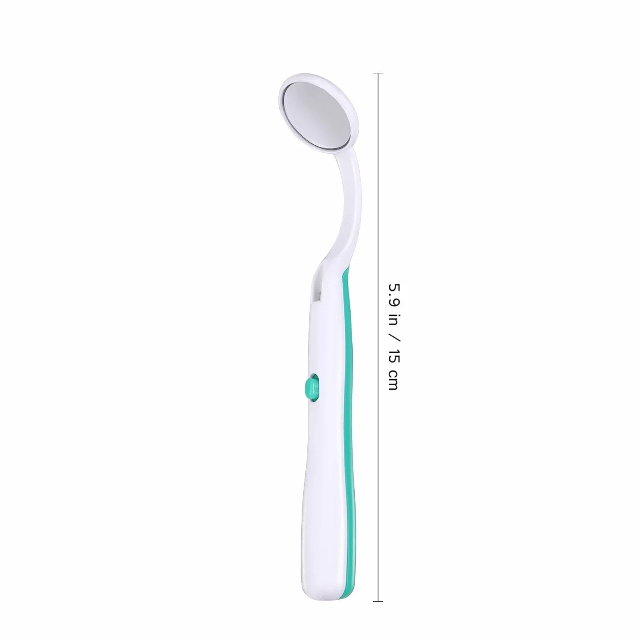FOMIYES Espejo Dental con Luz LED Anti-Niebla para Inspección Oral (Verde)