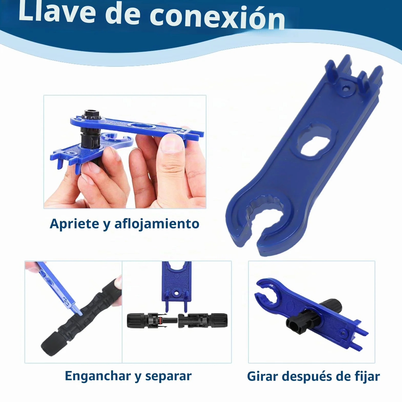 Set Crimpadora Solar para Cables PV 2,5/4/6 mm² con Conectores Fotovoltaicos
