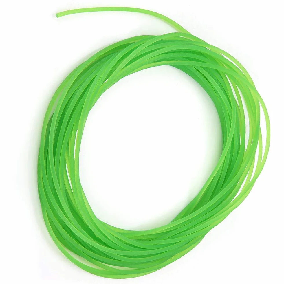 Correa de poliuretano verde rugosa redonda 2mm x 10m para transmisión de impulsión