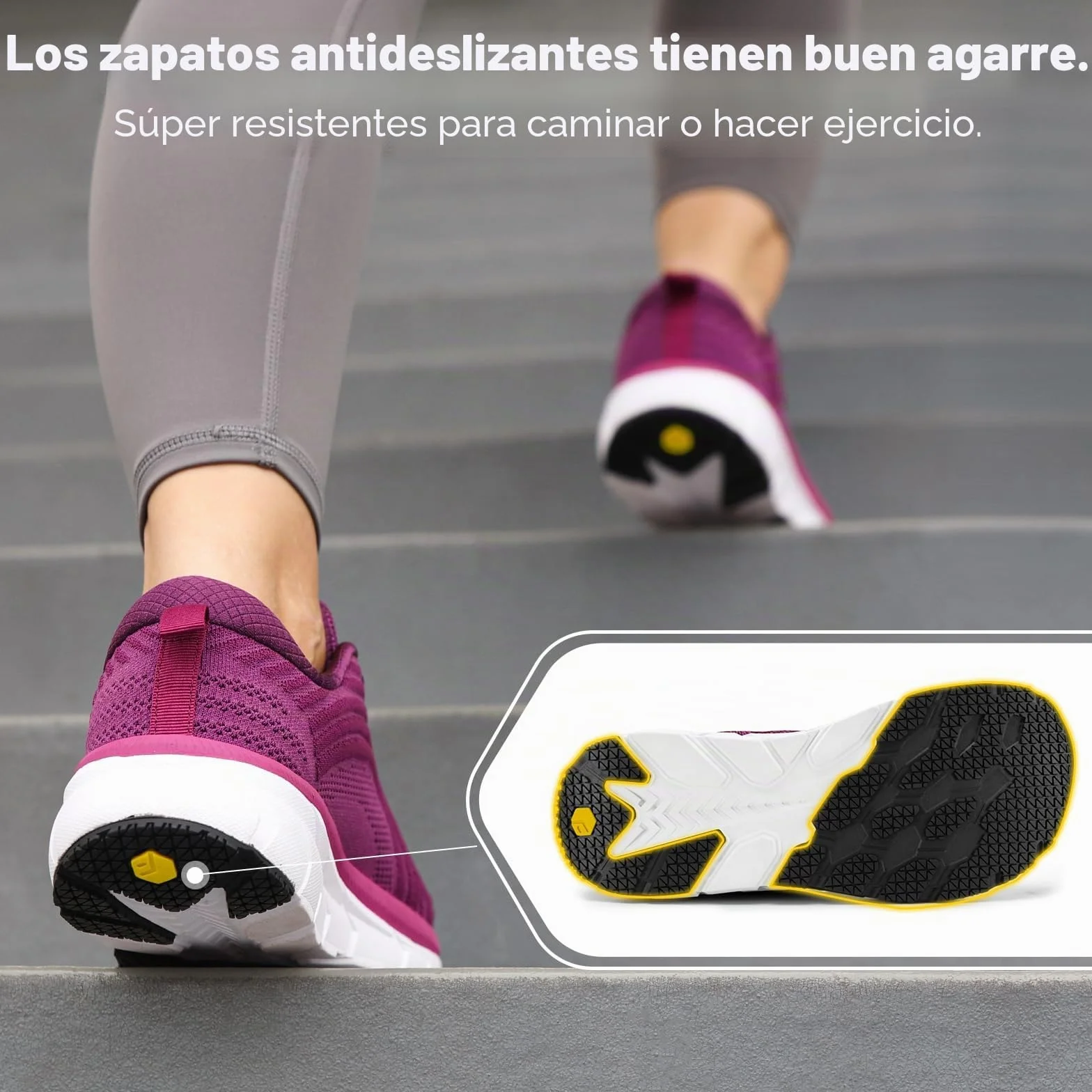 FitVille Zapatillas Running Mujer Anchas Ligeros Zapatos Gimnasia Deportivos Transpirables Caminar