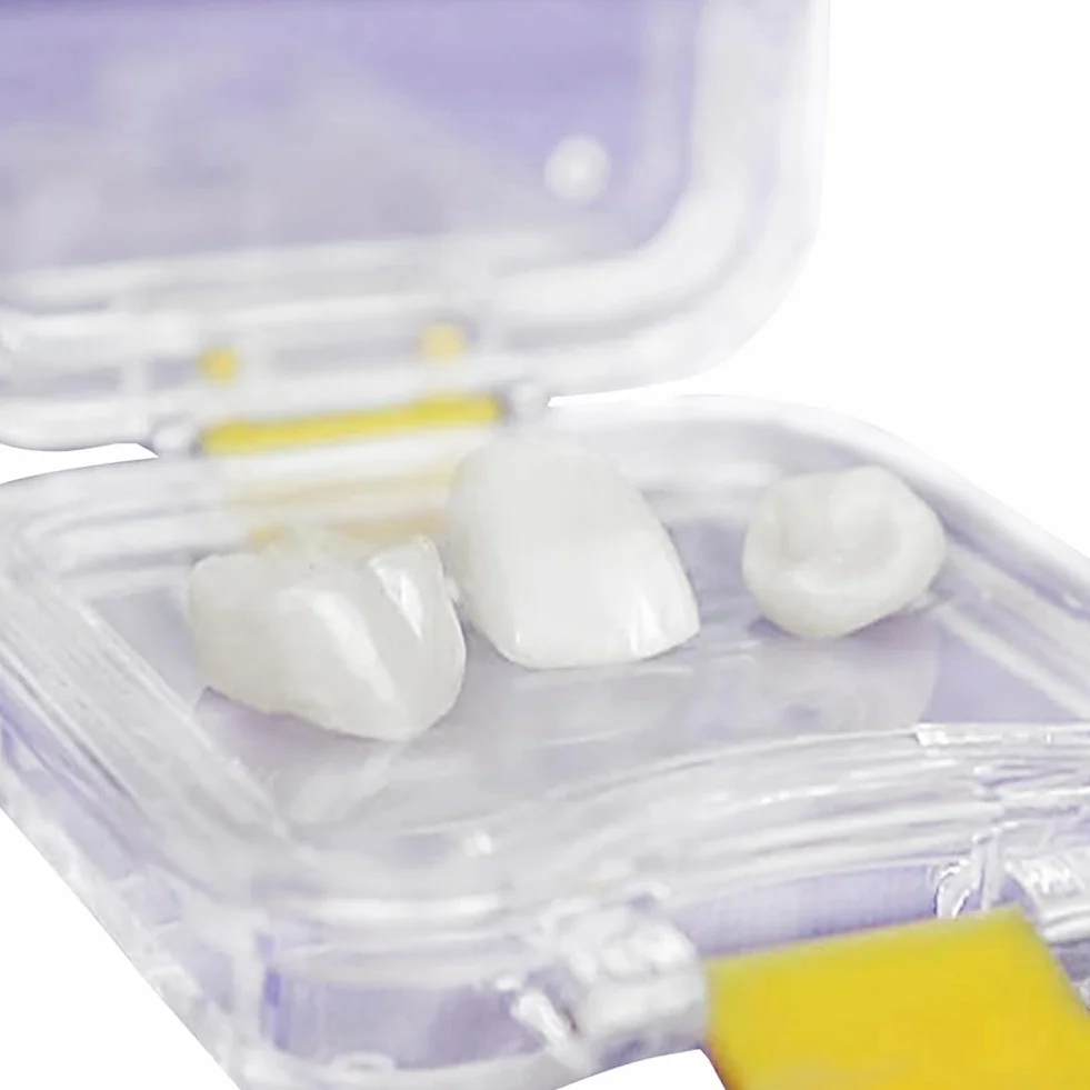 Caja de corona dental 5 piezas película membrana transparente dientes puente
