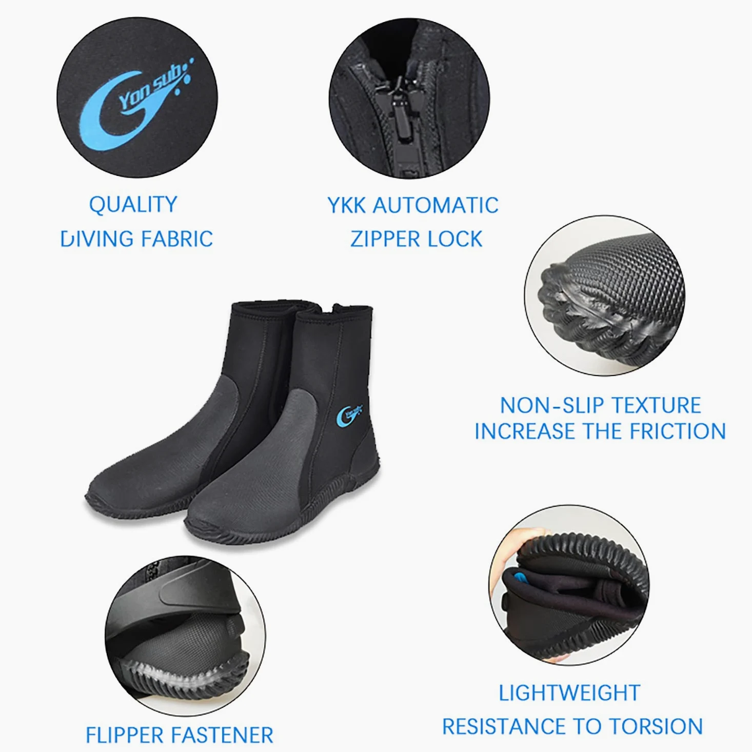 Botas de buceo de neopreno de 5 mm, zapatos de buceo, antideslizantes, zapatos de buceo, botas de esnórquel, calcetines de agua, botines para surf, deportes acuáticos