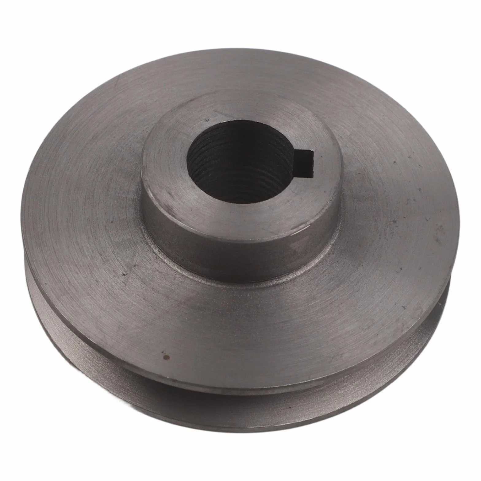 Polea de transmisión de hierro fundido, una ranura, correa trapezoidal, 24x100