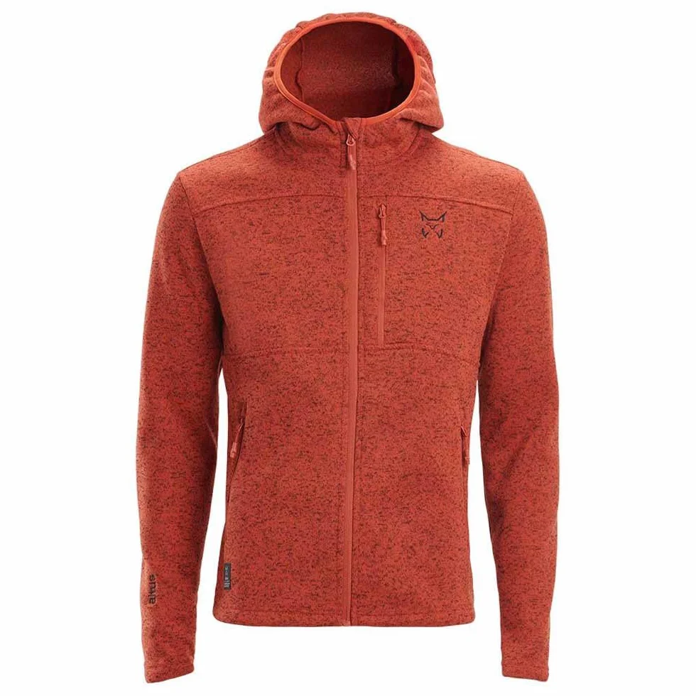 Chaqueta de punto con capucha Ocre Talla M