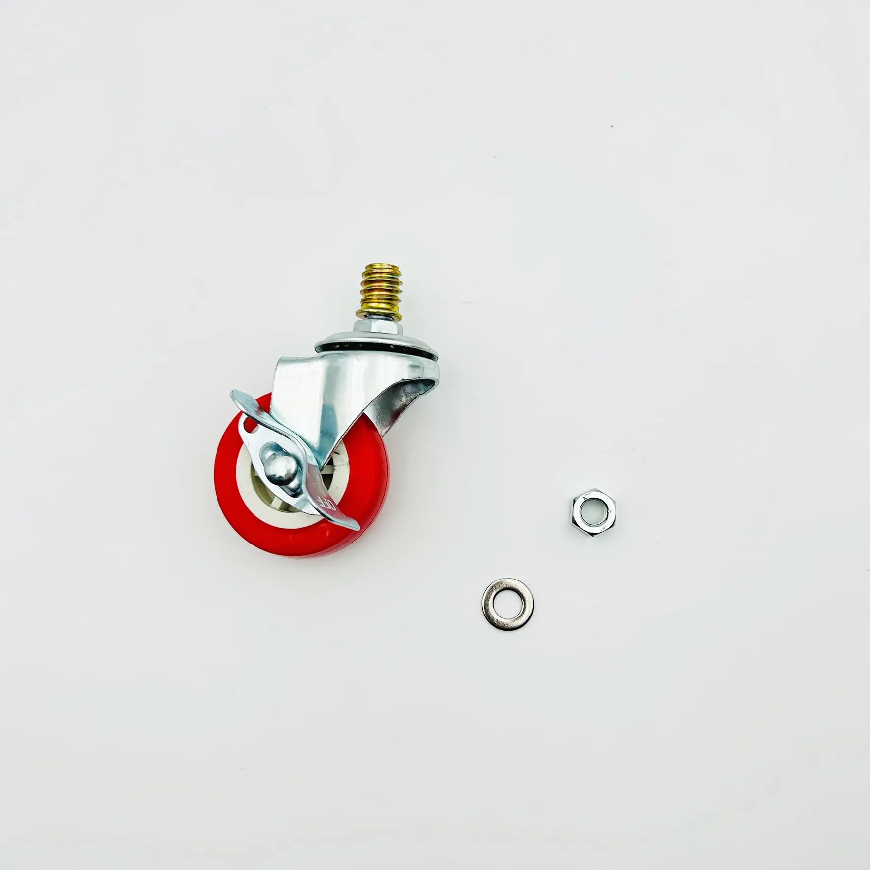 Ruedas Giratorias de PU con Freno 360° Ø 50mm IC4214A Paquete de 4 para Muebles Armarios