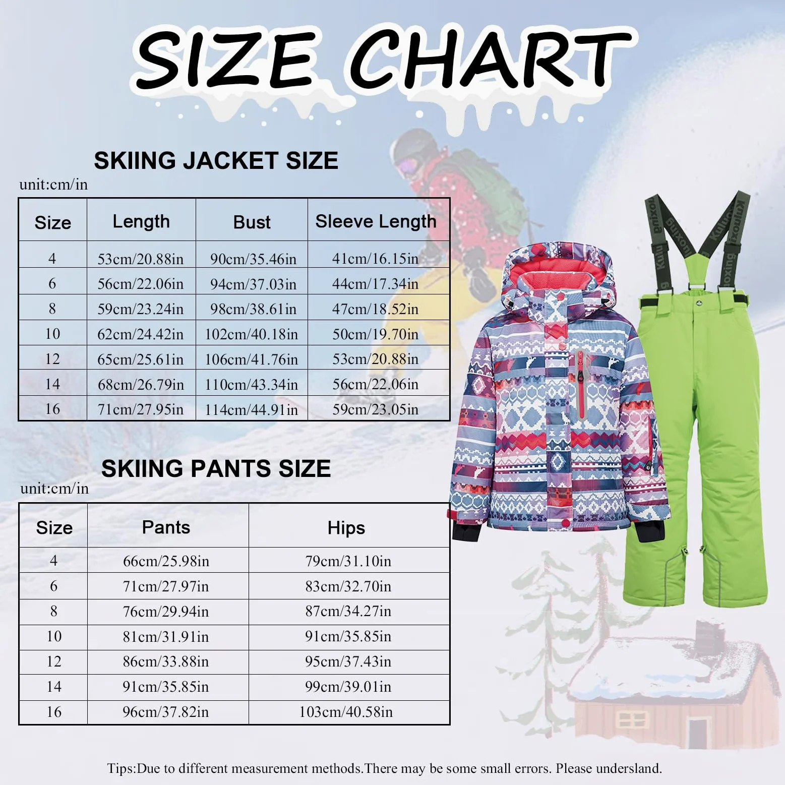 Conjunto de traje de esquí infantil de 2 piezas con capucha, traje de nieve impermeable a prueba de viento para niños y niñas, chaqueta de esquí cálida y pantalones de esquí, pixeles +
