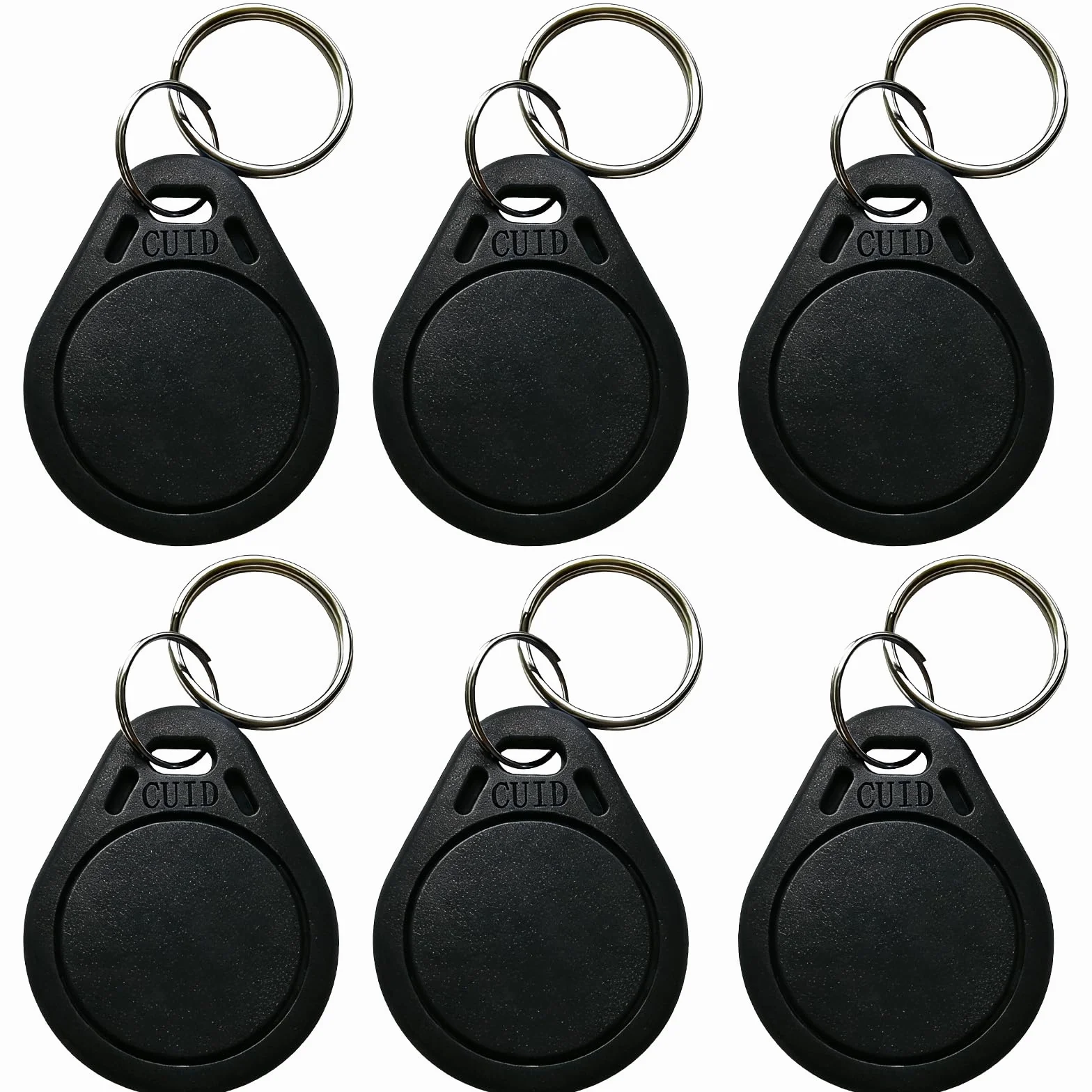 Llaveros RFID 13.56MHz CUID Programables UID Modificable Control Acceso Negro