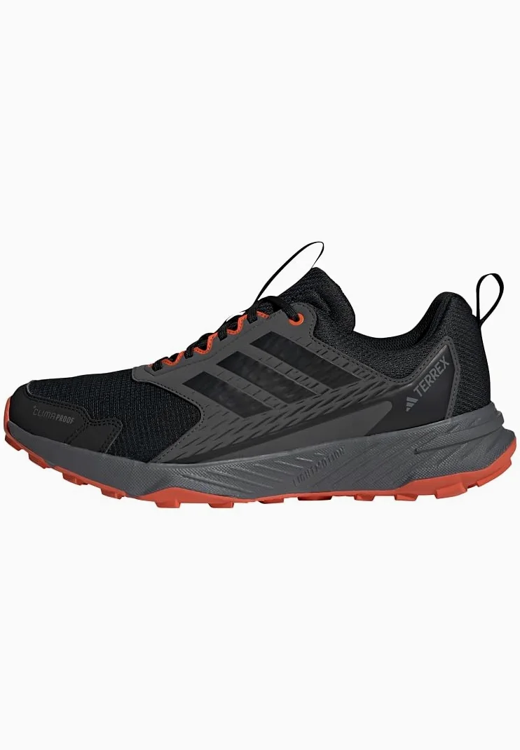 adidas Hombre Terrex Tracefinder 2 Climaproof Trail Running Shoes, Core Black/Core Black/Semi Impact Orange, 43 1/3 EU