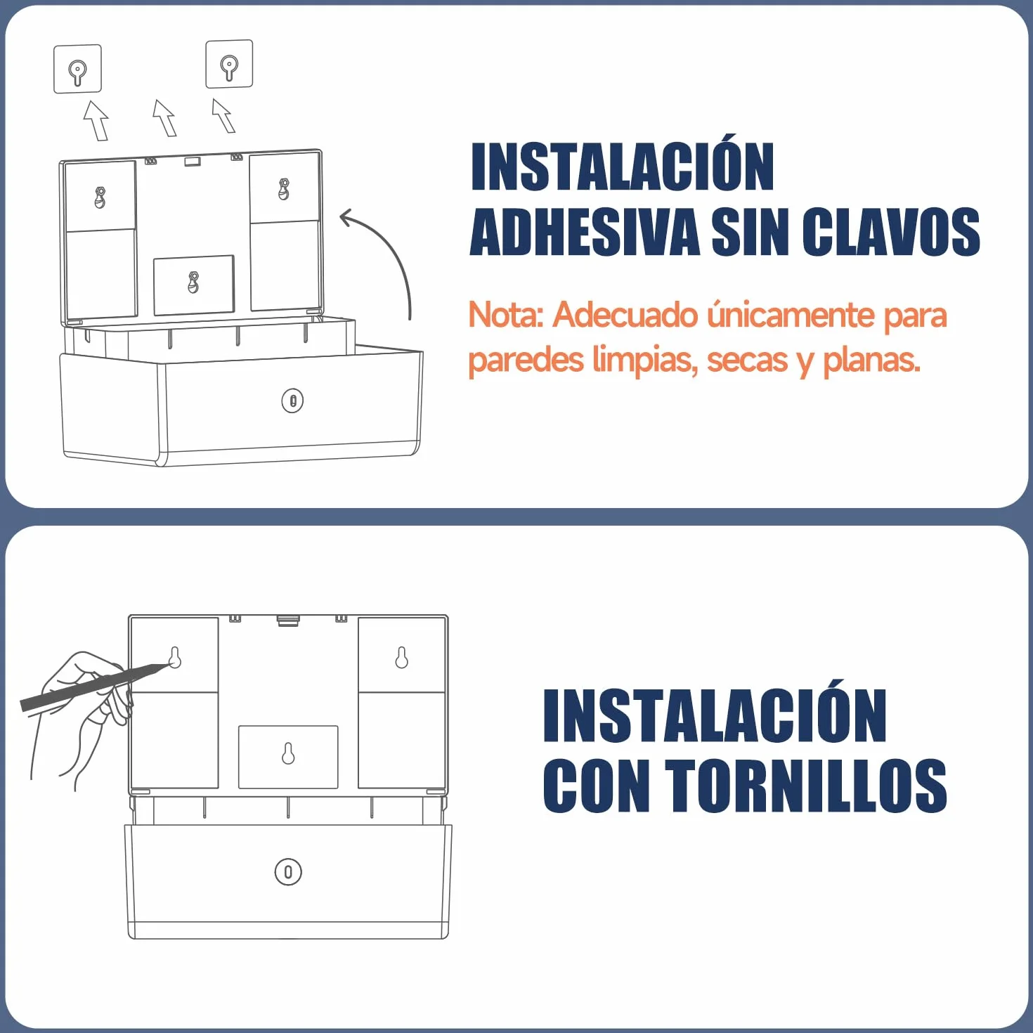 AIKE Dispensador Papel Secamano Pared 200+ Hojas Pliegue Z Toallas Multifold 25.4x7.8 cm Negro AK5102