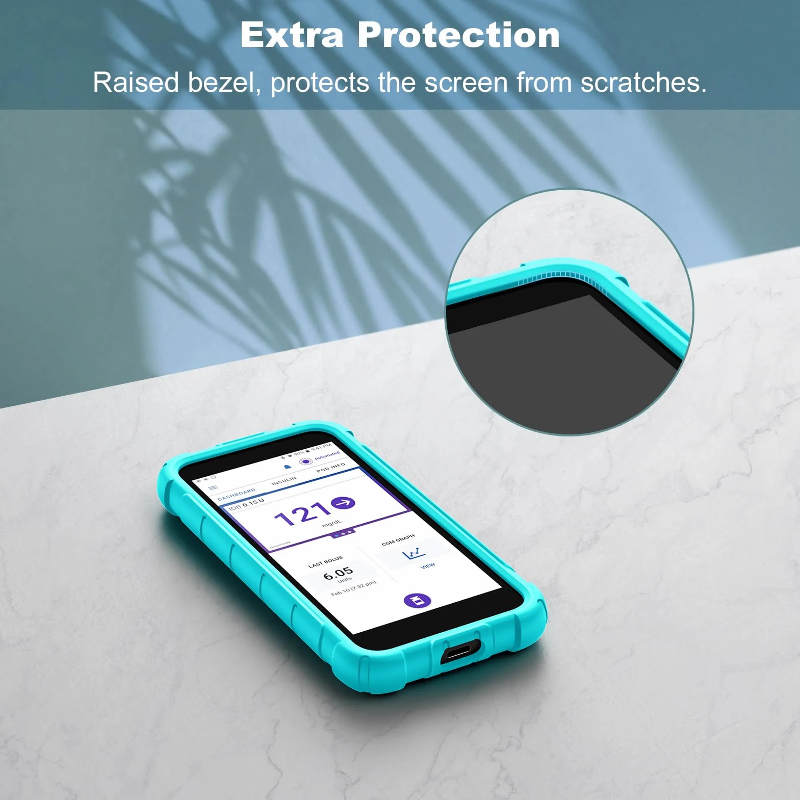 MEDMAX Silicone Custodia Protettiva Antiurto Leggera per Omnipod 5, Verde Menta