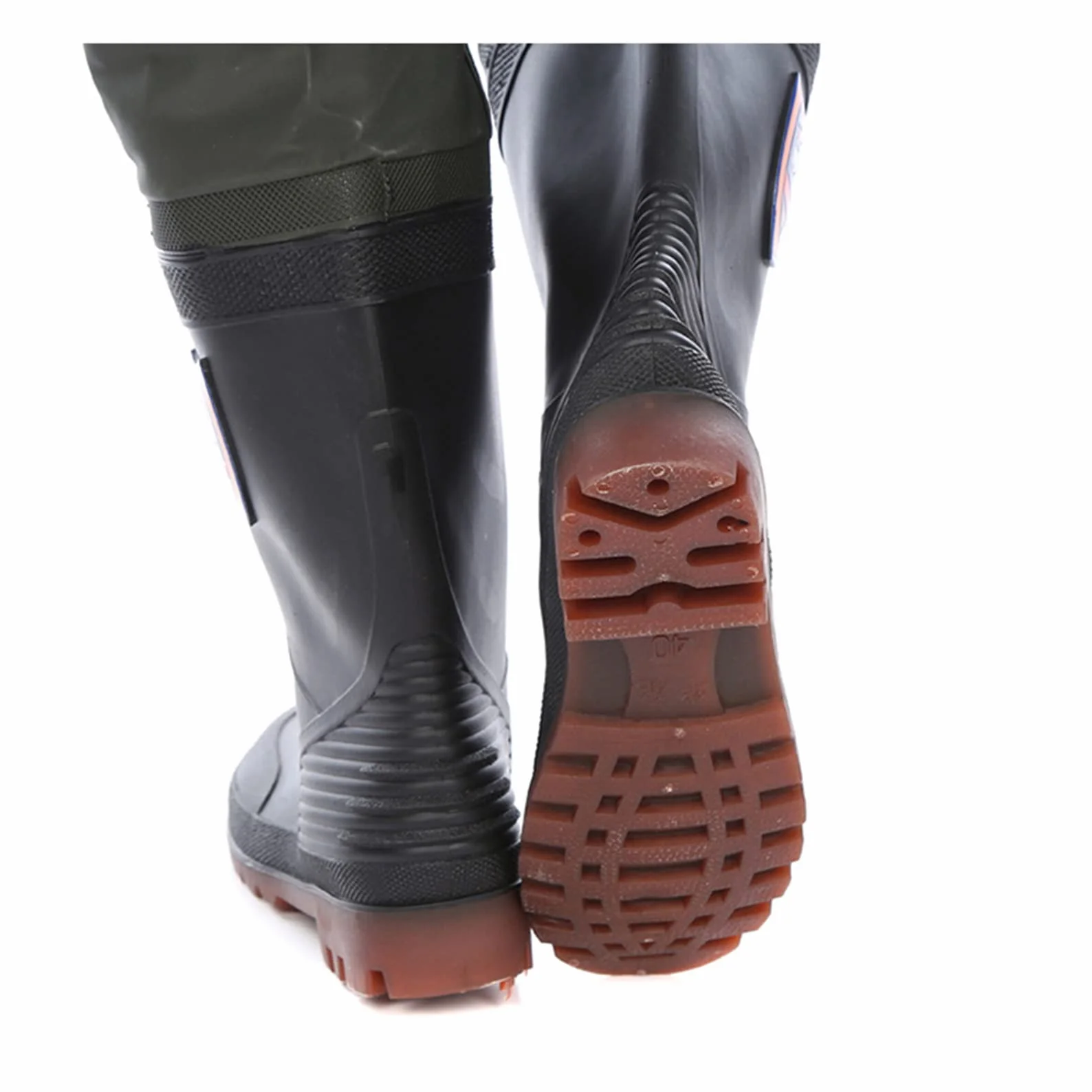 Pantalones De Pesca Impermeables De Punto para Hombre, Zapatos De Agua hasta La Rodilla, Pantalones De Pierna De PVC, Botas De Pesca Antideslizantes para Exteriores, Botas De Pesca