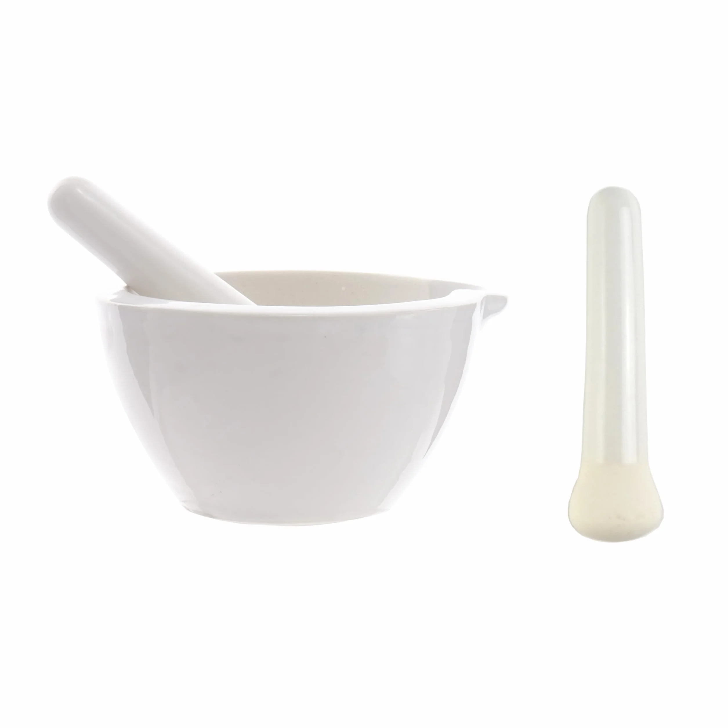 Mortero con Mano 60 ml Porcelana Laboratorio KENZIUM