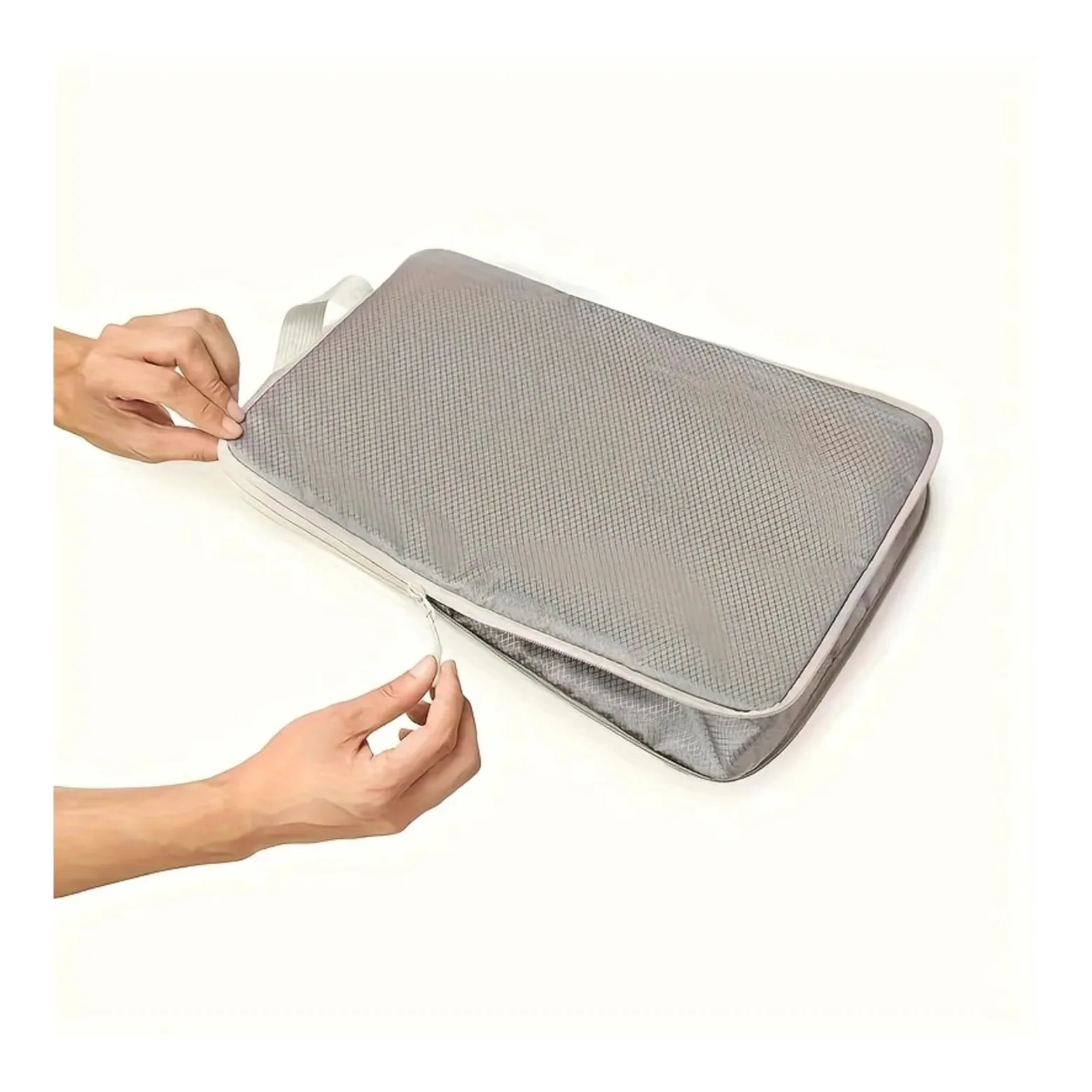 Packing Cubes Juego de organizadores viaje 4 piezas, cubos embalaje, bolsas for ropa y accesorios con asas, equipaje cremallera(Blue)