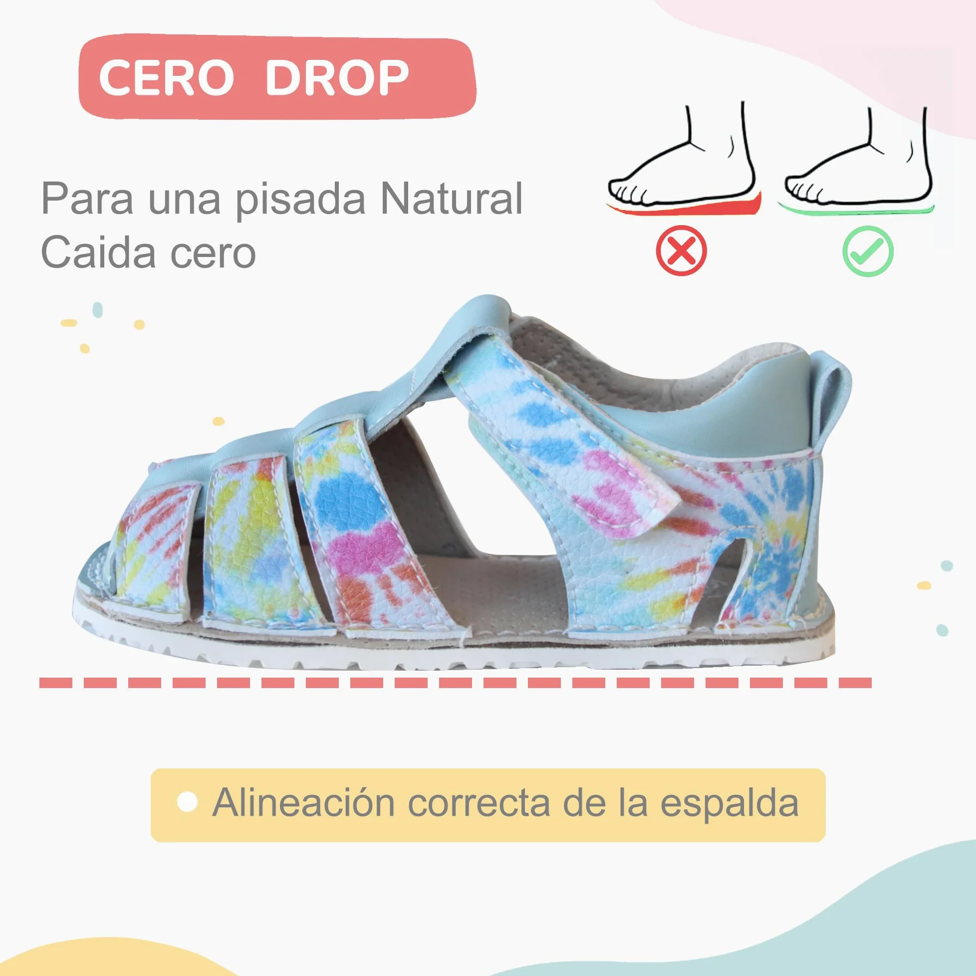 Bïmbaloo Sandalias Barefoot Niño Niña – Calzado Respetuoso Infantil Verano, Horma Ancha, Suela Vibram 4 mm Antideslizante, Zero Drop