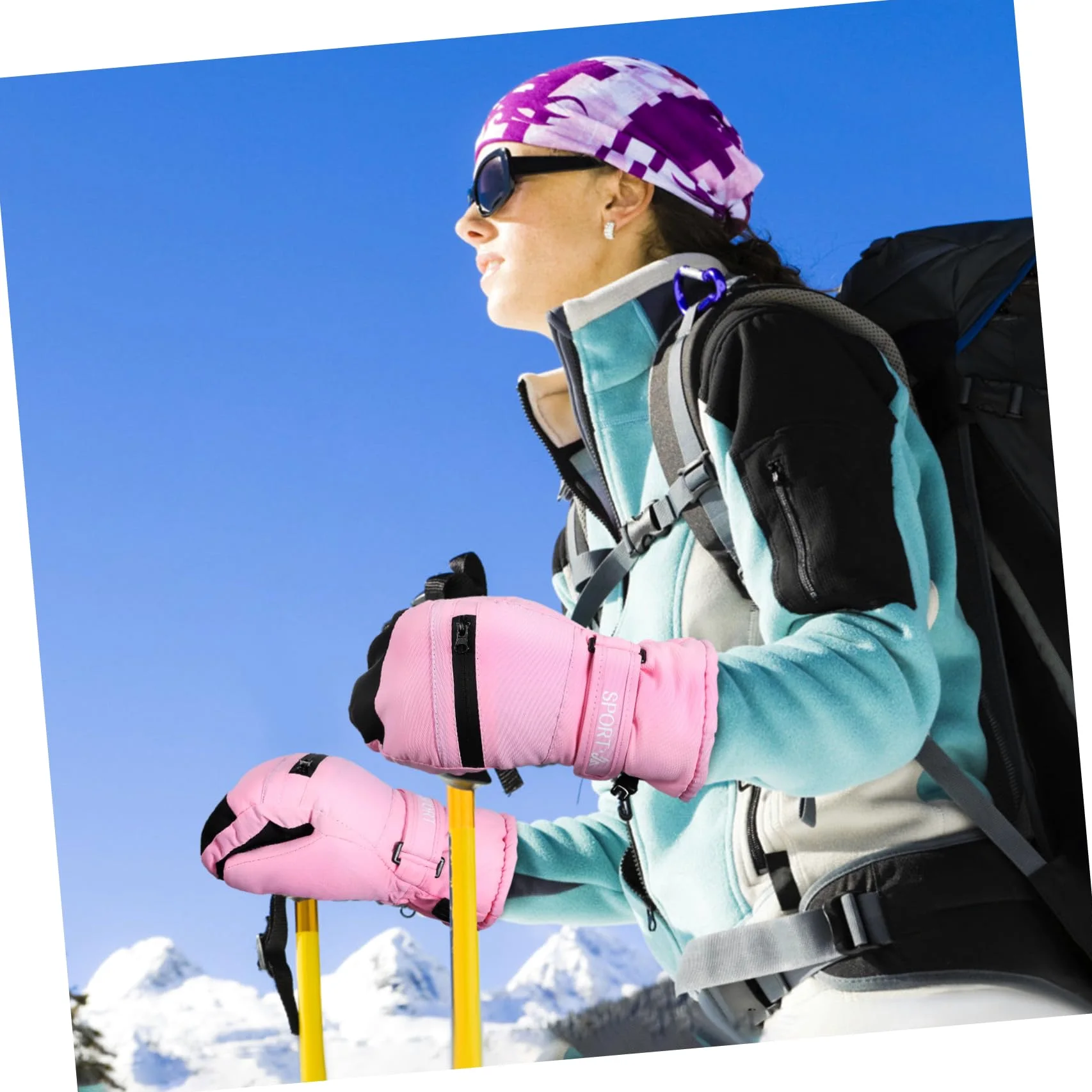 BESPORTBLE Guantes Térmicos Impermeables para Invierno Cálidos y Resistentes al Viento S para Senderismo Esquí y de Perros Unisex
