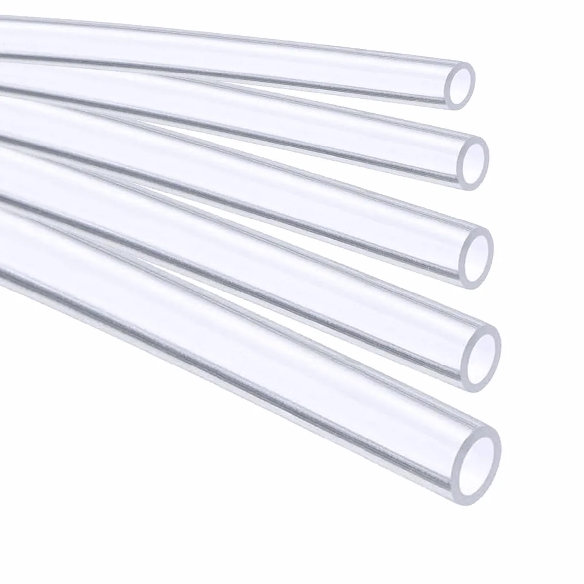 Tubo de Silicona Flexible 1.5mm ID x 2.5mm OD Espesor 0.5mm Transparente 2 Metros Resistente a Altas Temperaturas