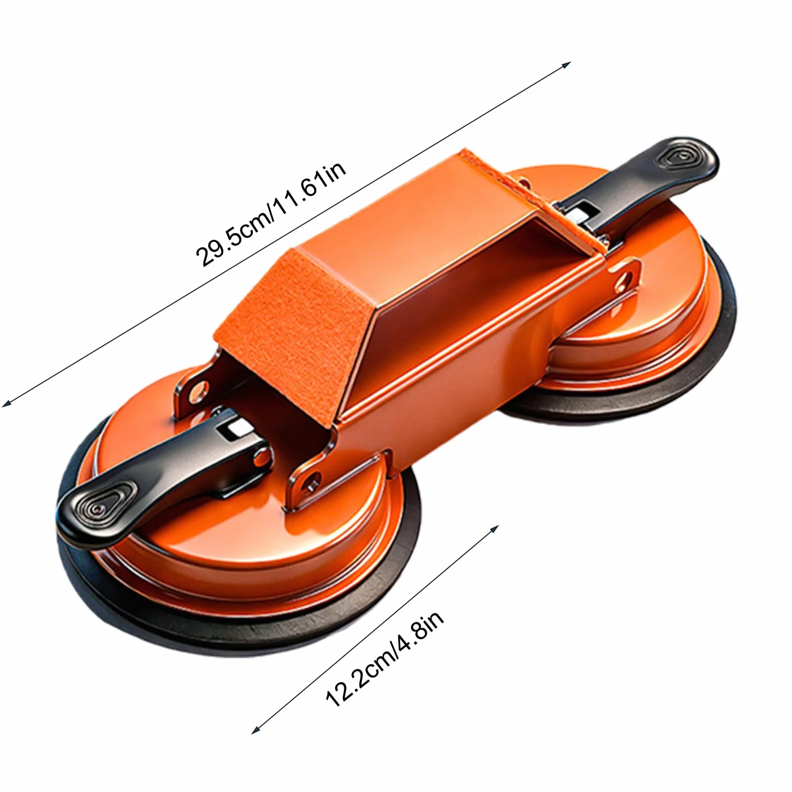 Laminate Floor Repair Tool - Adjustable Closing Suction Cup, Heavy Duty Aluminum Handle Lifter, Floating Wood Plank, Tile Glass Carrier