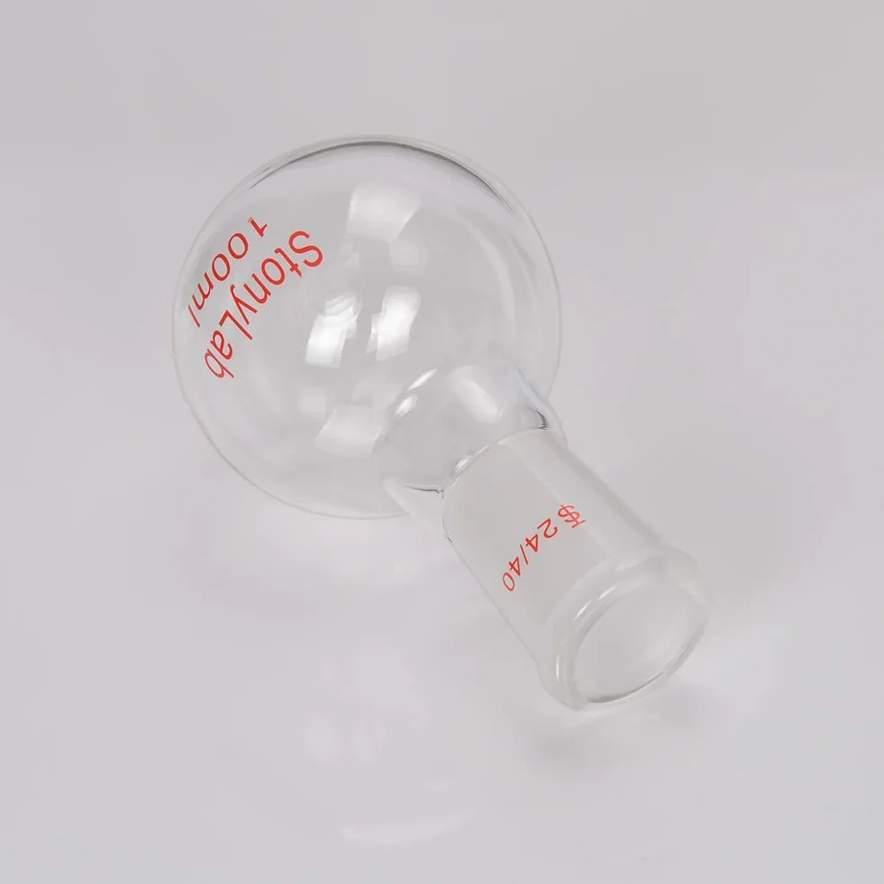 Matraz Fondo Redondo Cristal Borosilicato Pared Gruesa 24/40 100ml