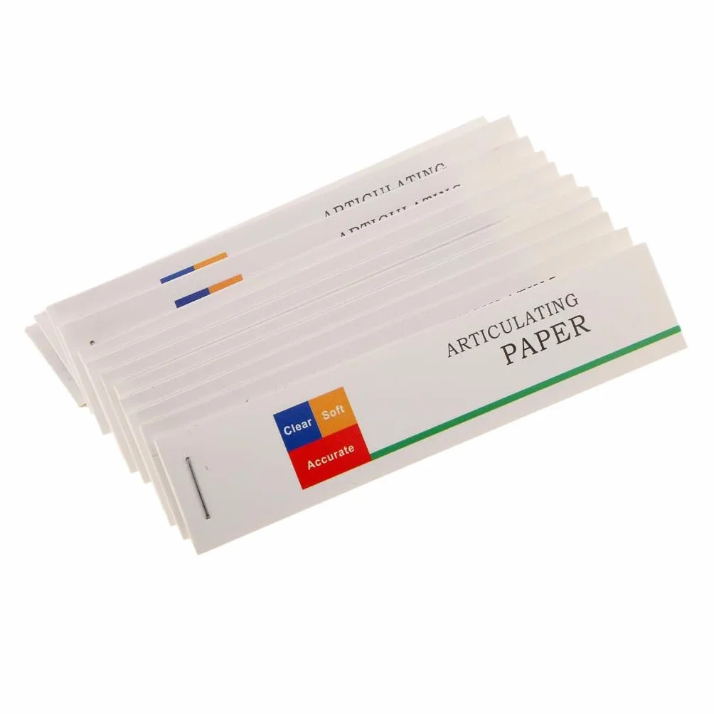 Papel articulado dental tiras gruesas finas 12 libros/caja