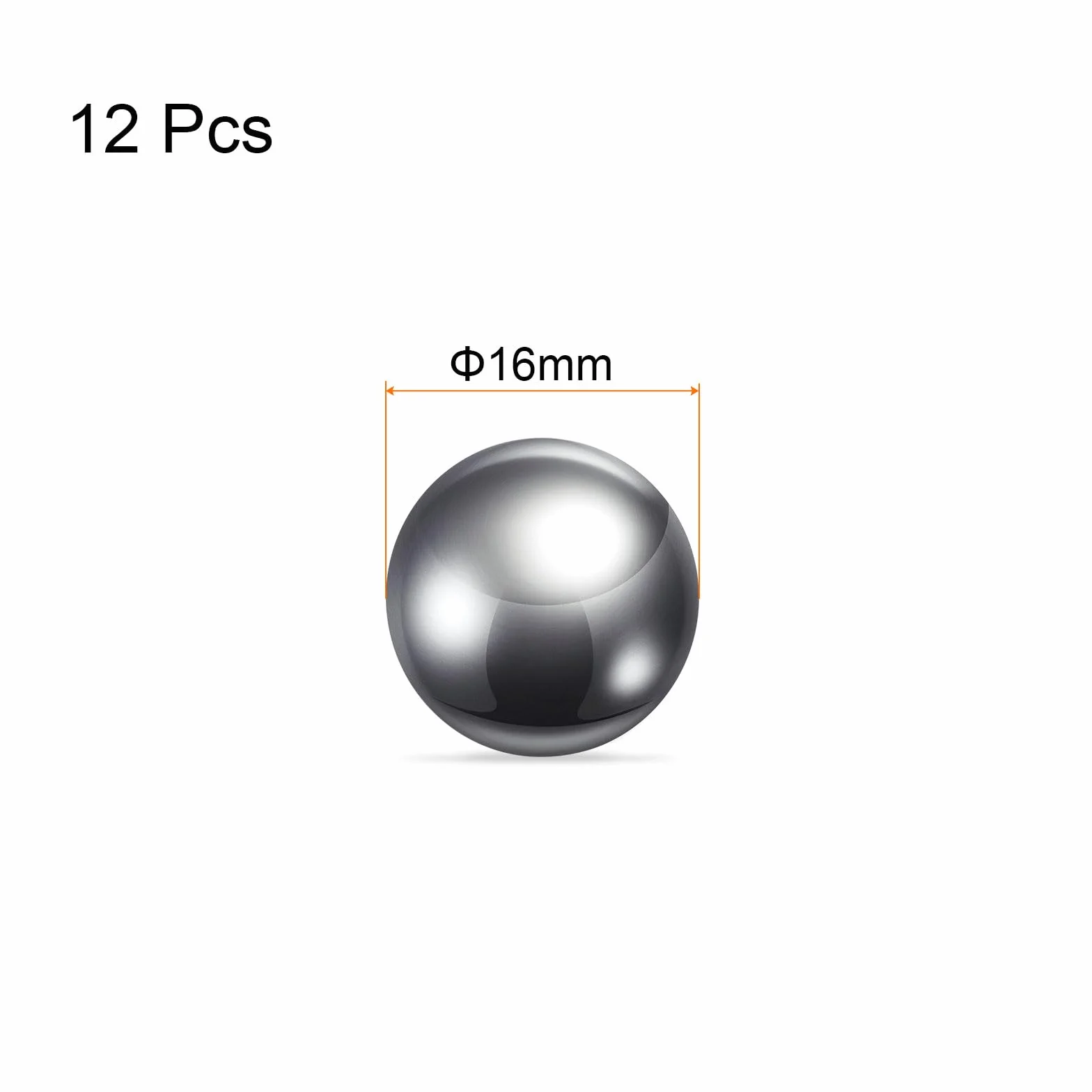 QUARKZMAN 12uds Bolas 16mm 304 Inoxidable Acero Rodamientos