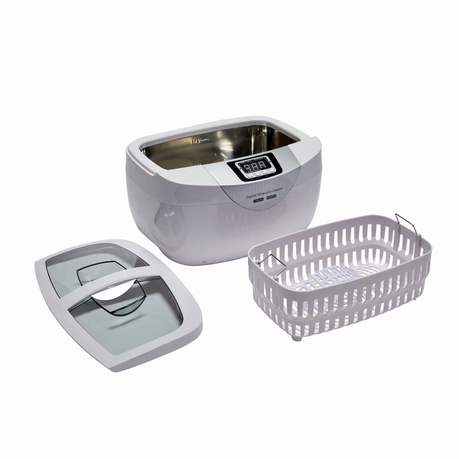 BPAC Limpiador Ultrasonidos con Cuba de 2.5 L - Limpiador Ultrasónico de 70 W para uso doméstico casual - Máquina ultrasónica para joyas y objetos pequeños