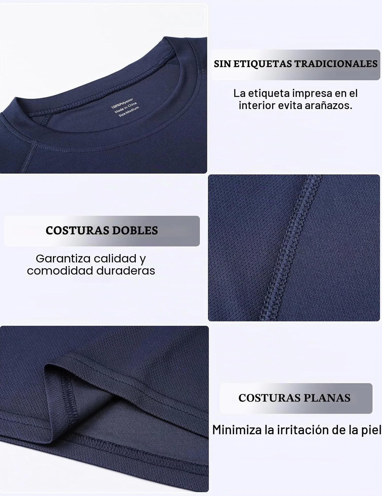 Cimic Camiseta Deporte Hombre Manga Corta Secado Rápido Respirable Running Gimnasio