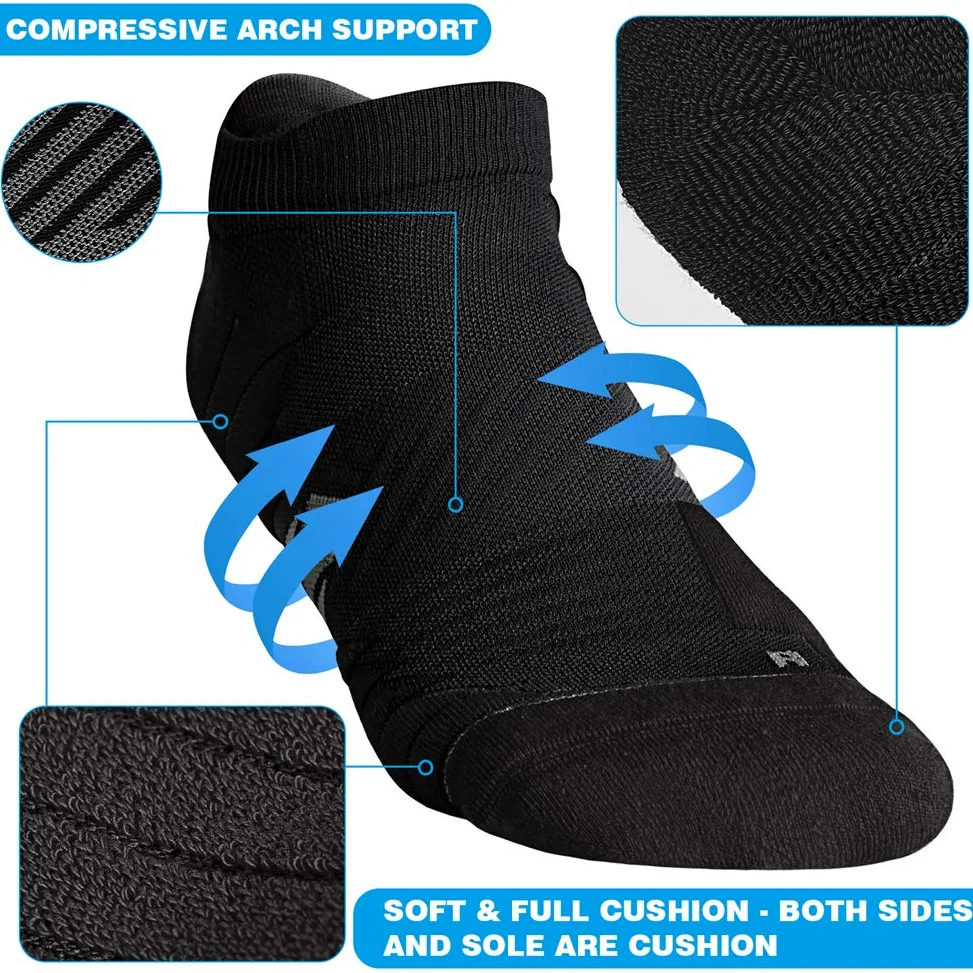 Hylaea - Calcetines de running (talla M), color negro