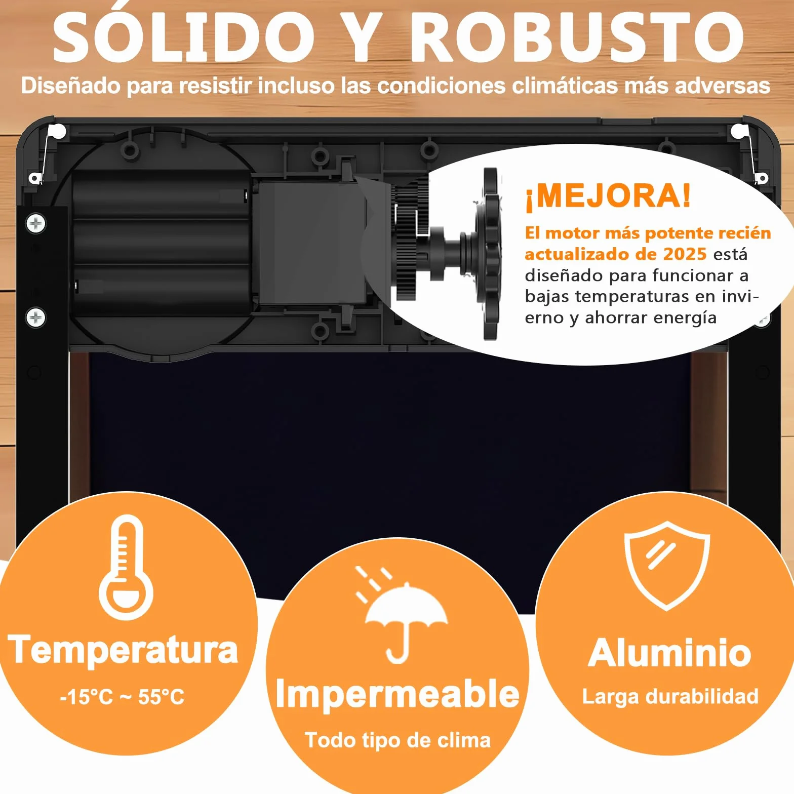INNOLAND Puerta Gallinero Automática Grande con Pantalla LCD, Aluminio, Anti-atrapamiento, Alimentada por Batería