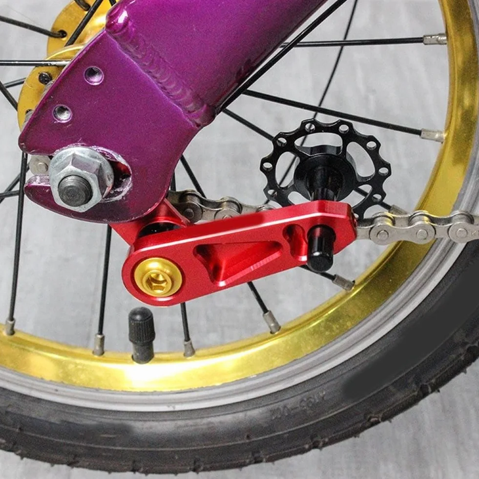 Ajustador de cadena para bicicletas de una sola velocidad y engranaje fijo | Tirador de eje de acero