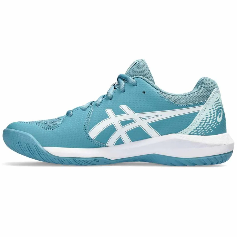 ASICS Dedicate 8 Mujer Zapatos de Tenis Blanco Plata