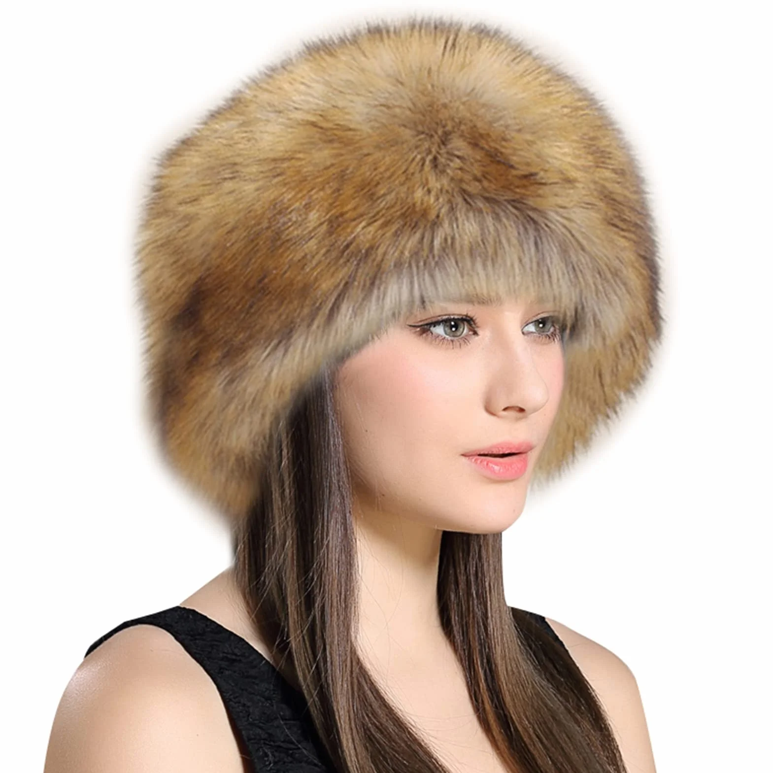Lifup Mujer Sombrero de Piel Sintética Invierno Cálido Gorro para Esquí Gorra Estilo de Rusia