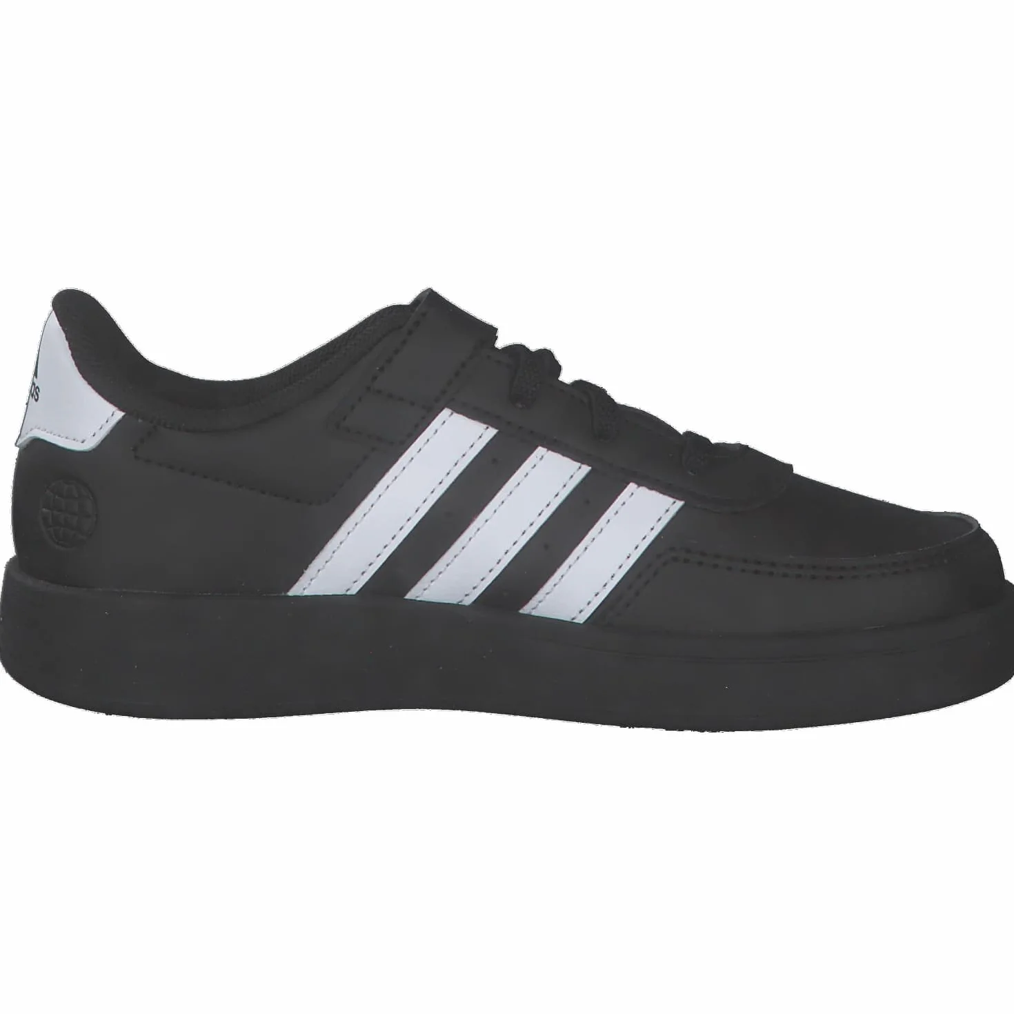 Adidas Breaknet Lifestyle Court Elastic Lace Top Strap Shoes, core black/Cloud white/Cloud white, 30 EU