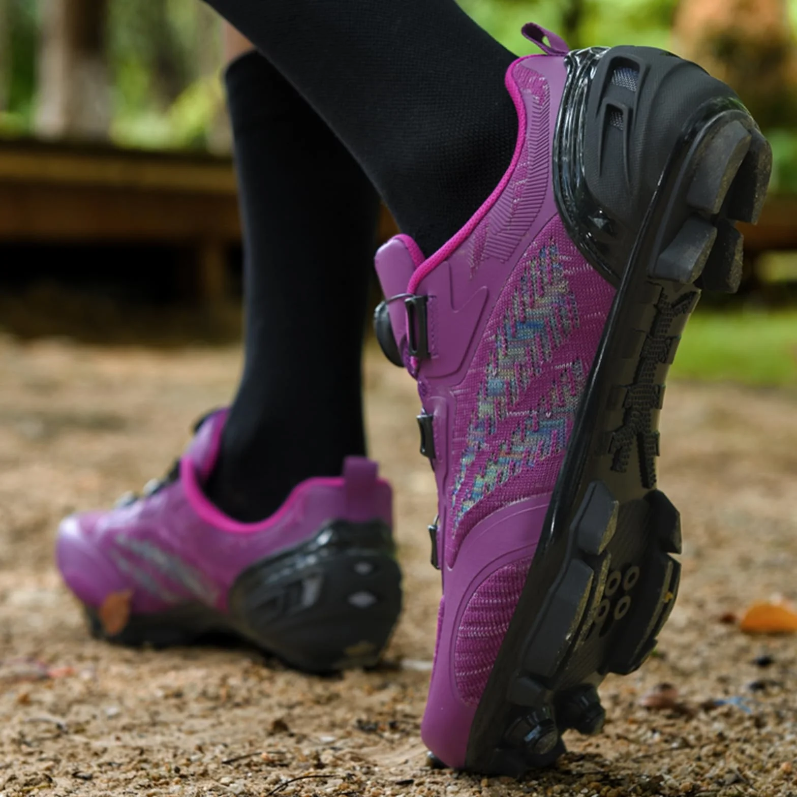 Zapatillas de Ciclismo MTB para Mujer Zapatillas de Ciclismo Compatible con Calas SPD y Pedal de Bloqueo con Cordón Rápido Zapatillas de Ciclismo al Aire Libre